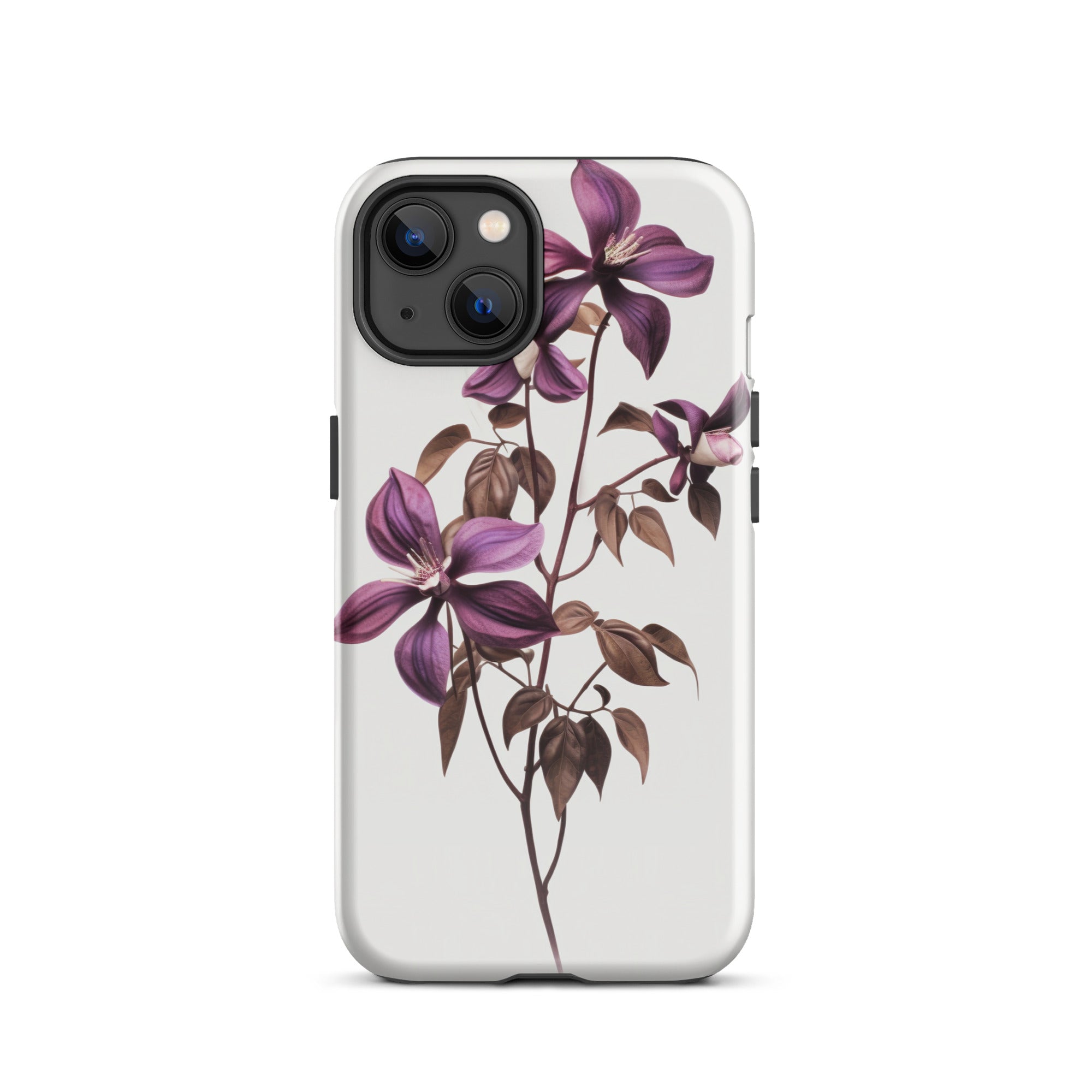 Chocolate Vine Flower iPhone Case by Visual Verse - Image 17