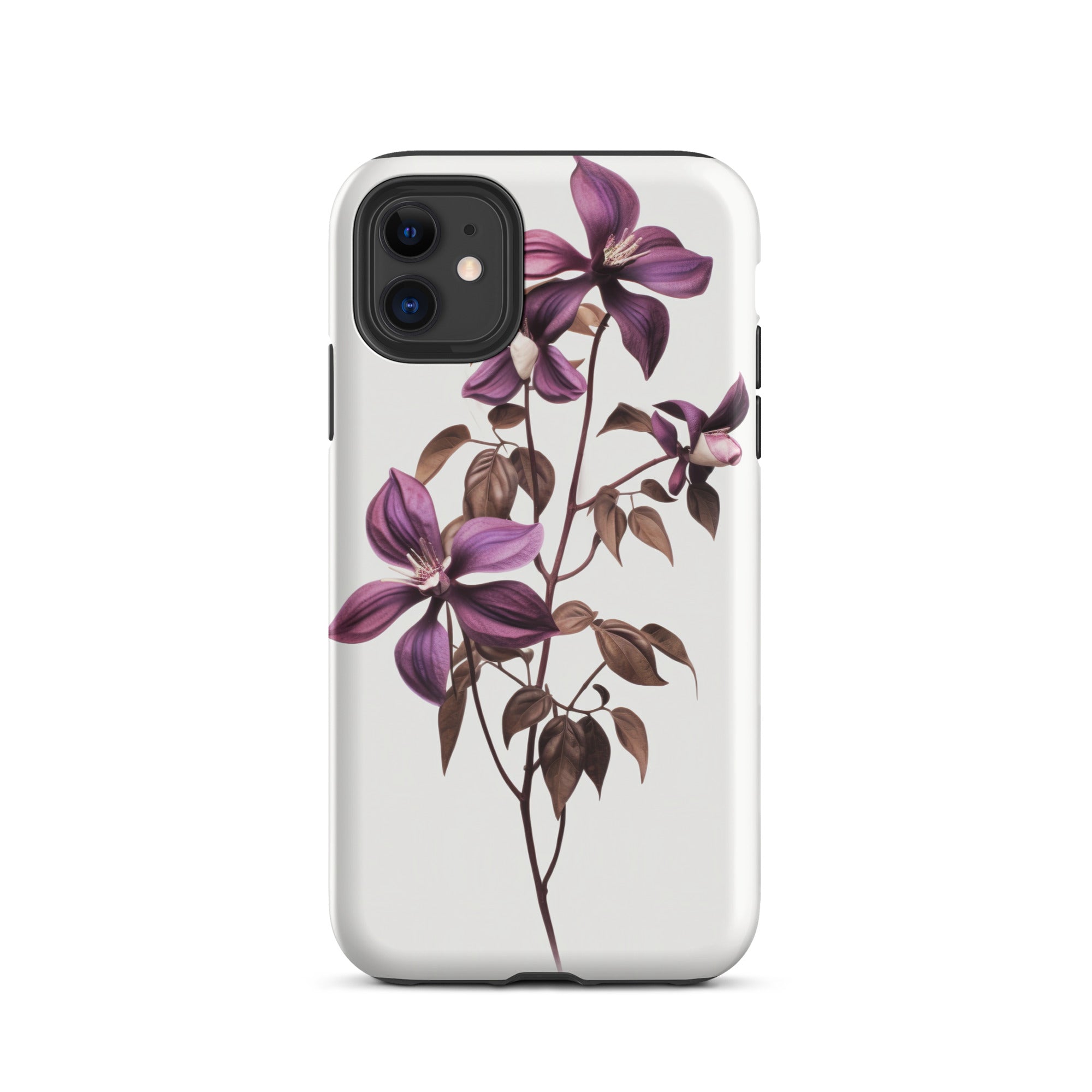 Chocolate Vine Flower iPhone Case by Visual Verse - Image 2