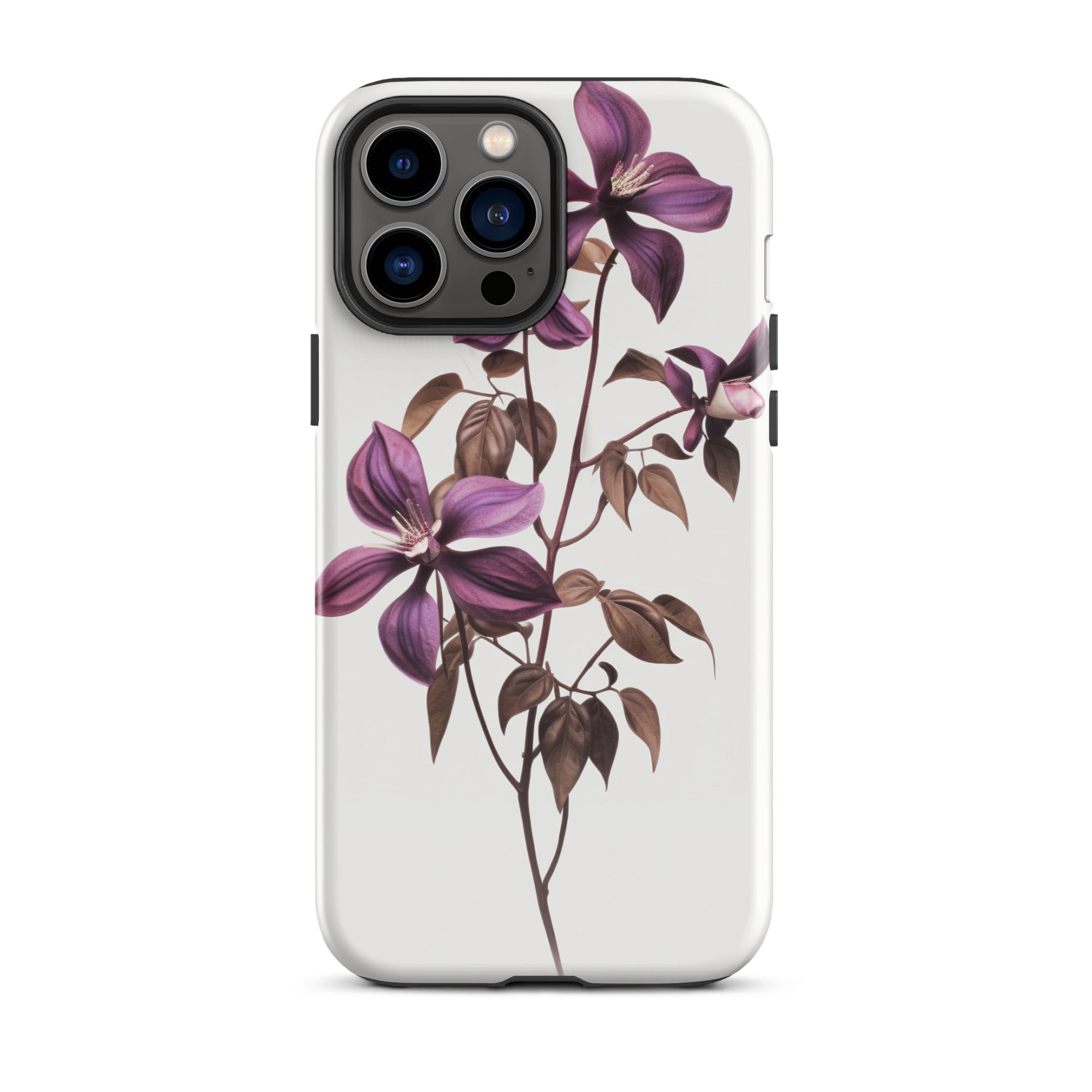 Chocolate Vine Flower iPhone Case by Visual Verse - Image 21