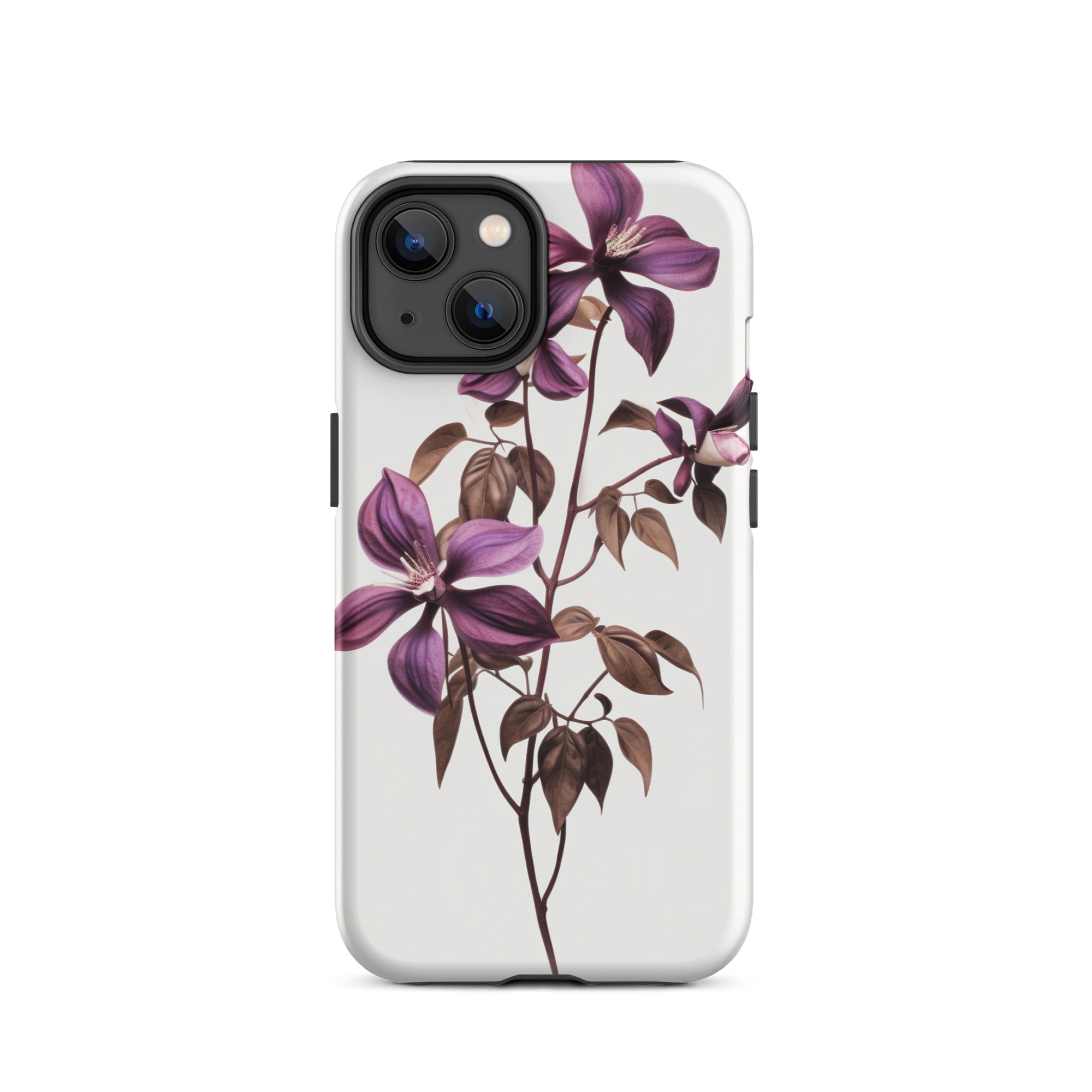 Chocolate Vine Flower iPhone Case by Visual Verse - Image 24