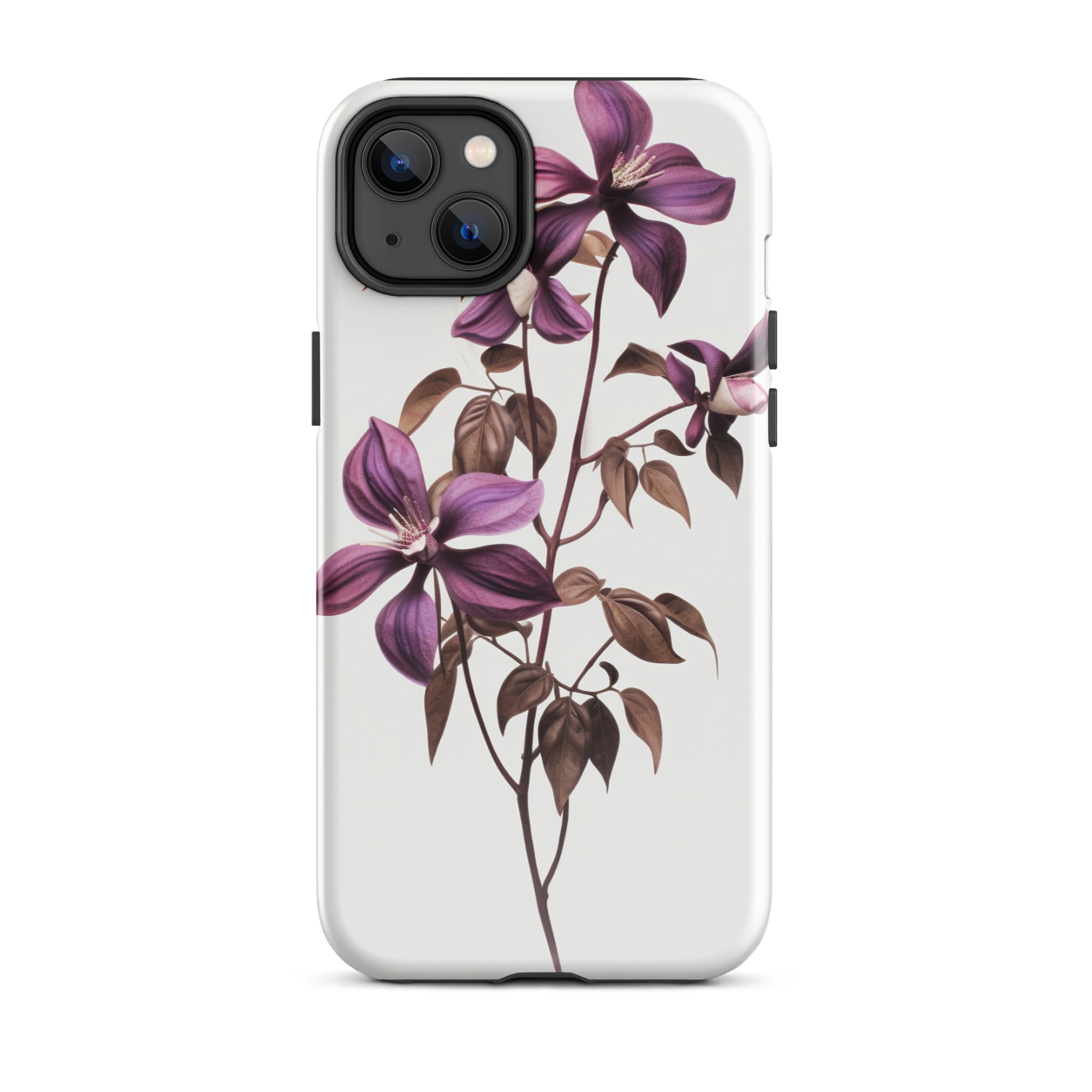 Chocolate Vine Flower iPhone Case by Visual Verse - Image 25