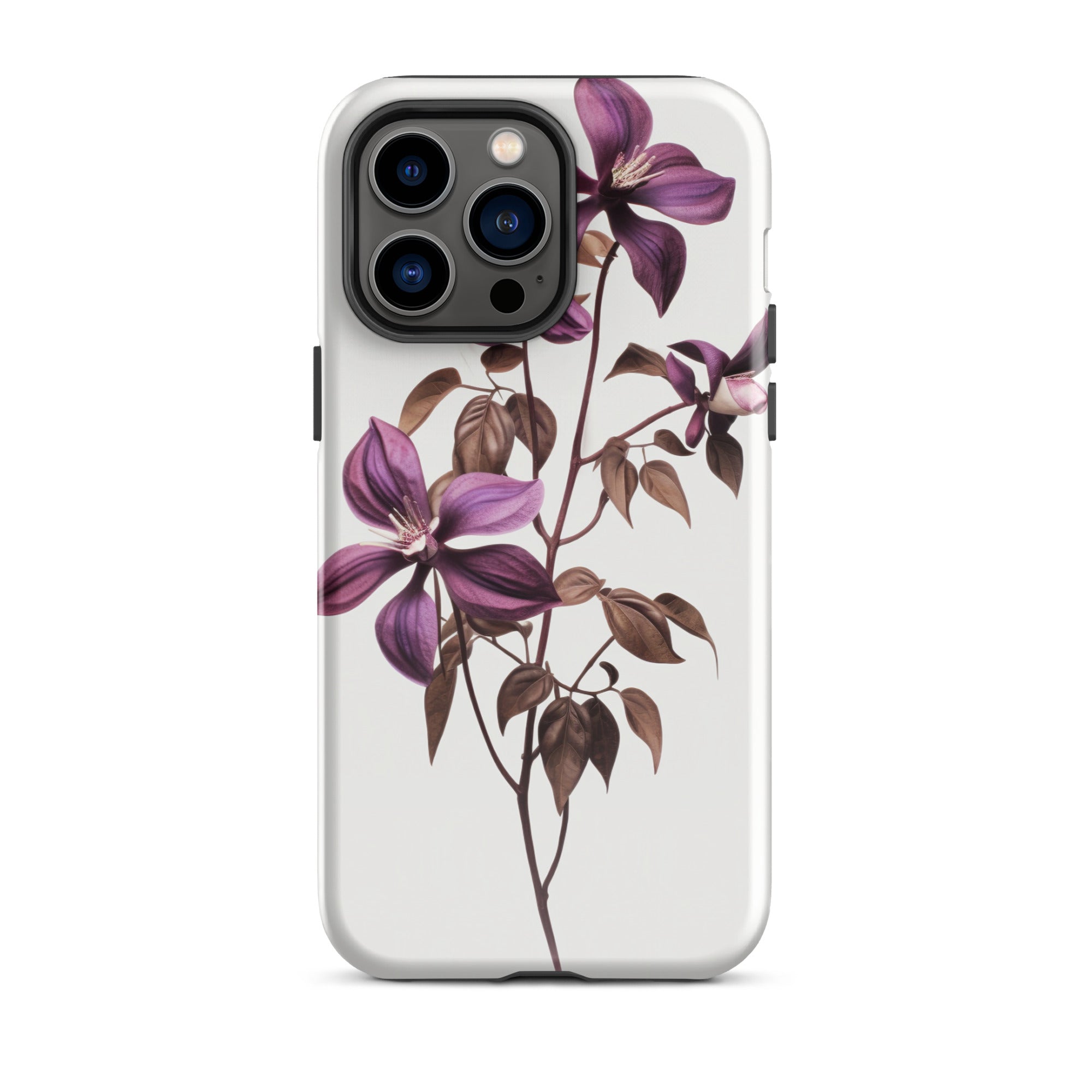 Chocolate Vine Flower iPhone Case by Visual Verse - Image 29