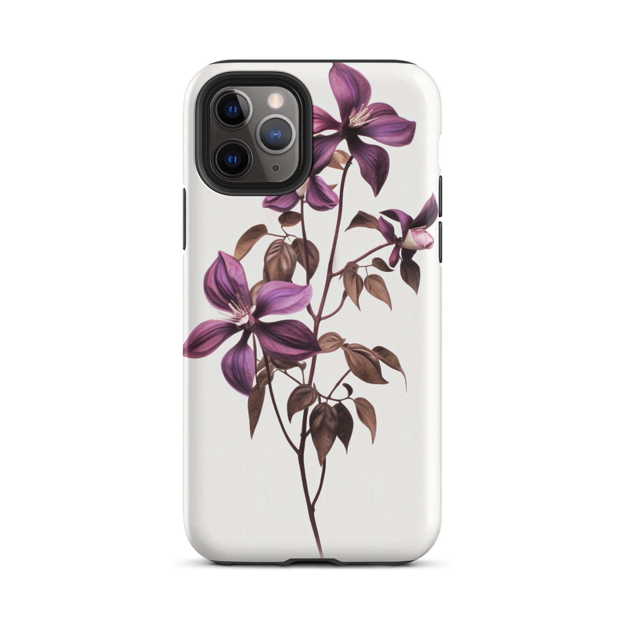 Chocolate Vine Flower iPhone Case by Visual Verse - Image 4