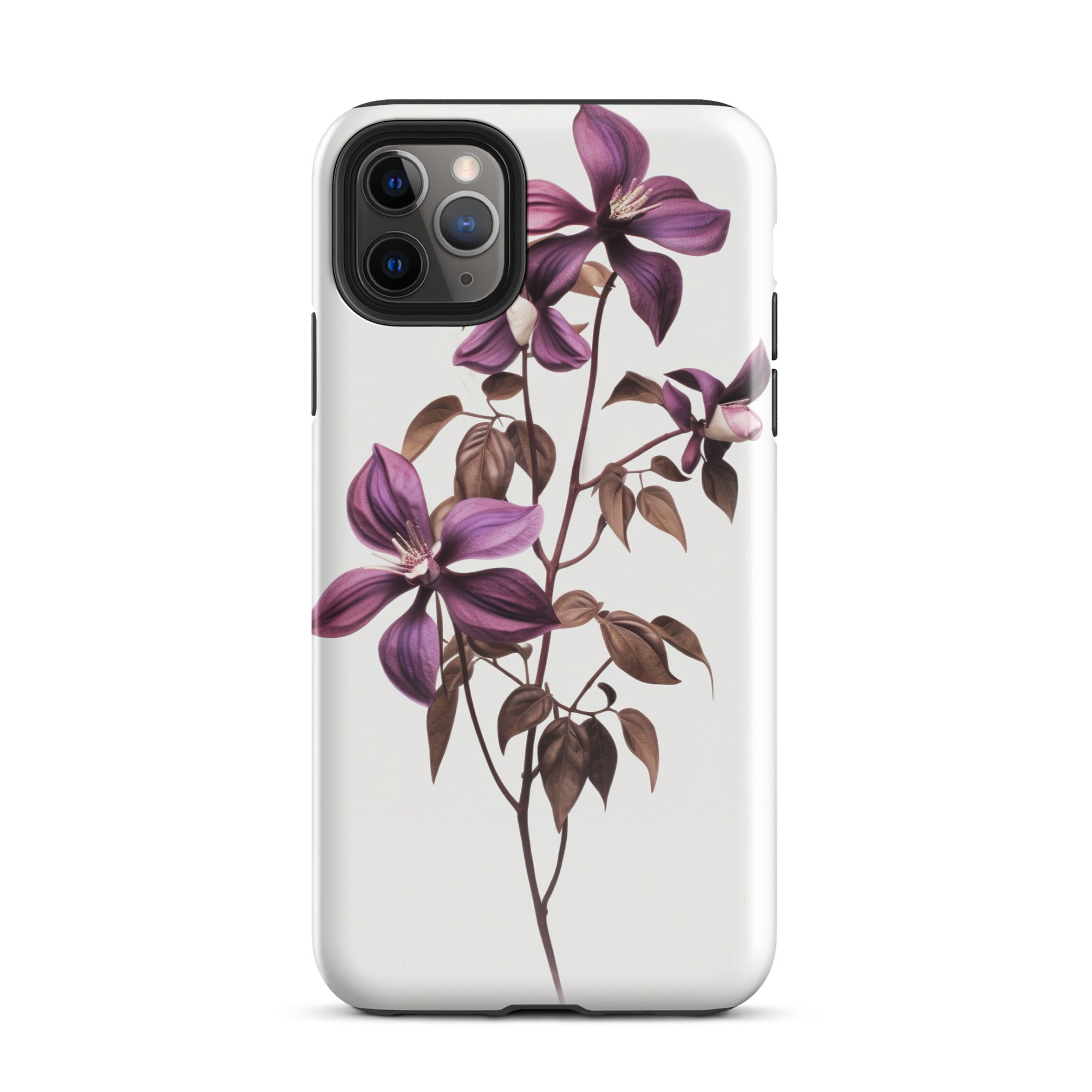Chocolate Vine Flower iPhone Case by Visual Verse - Image 5