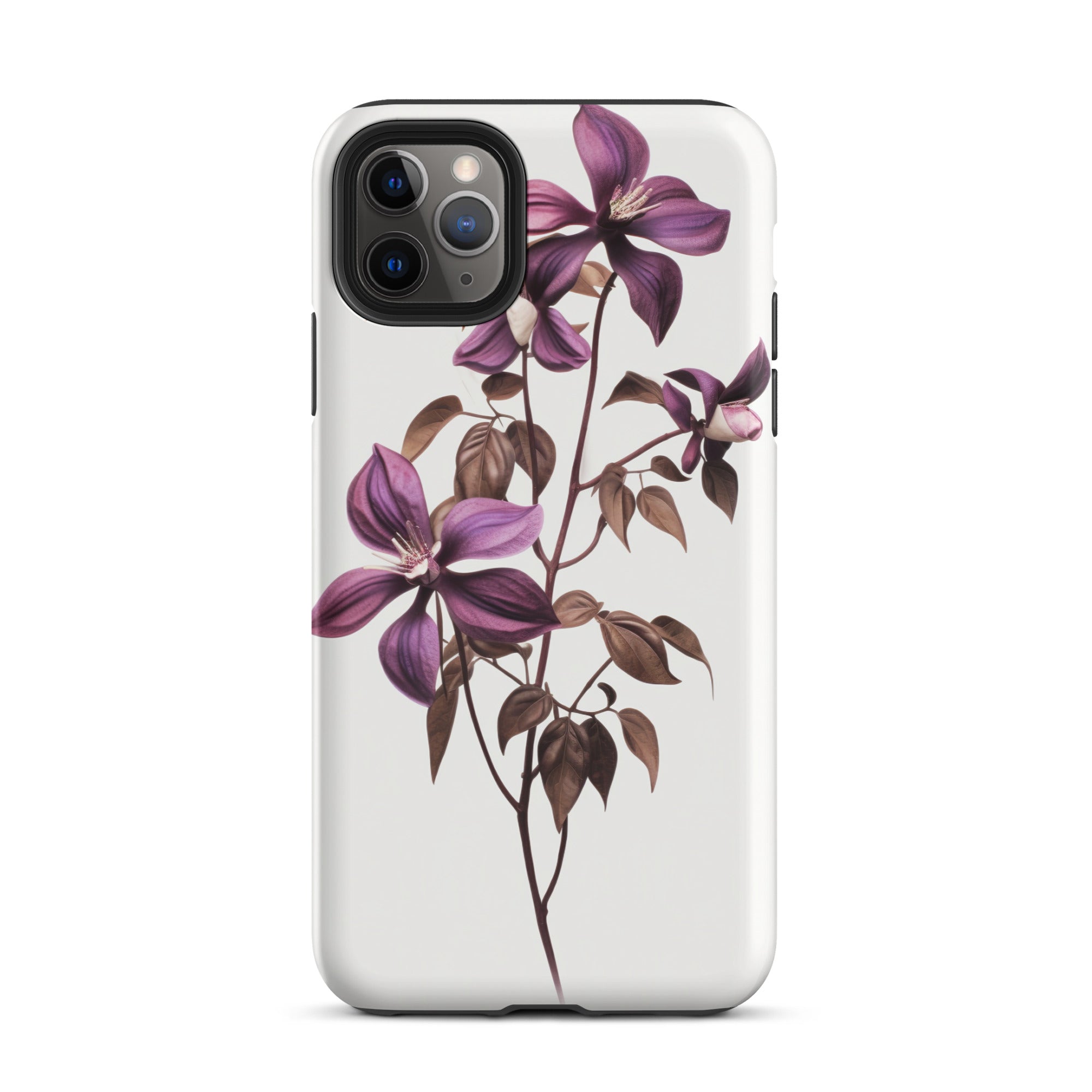 Chocolate Vine Flower iPhone Case by Visual Verse - Image 6
