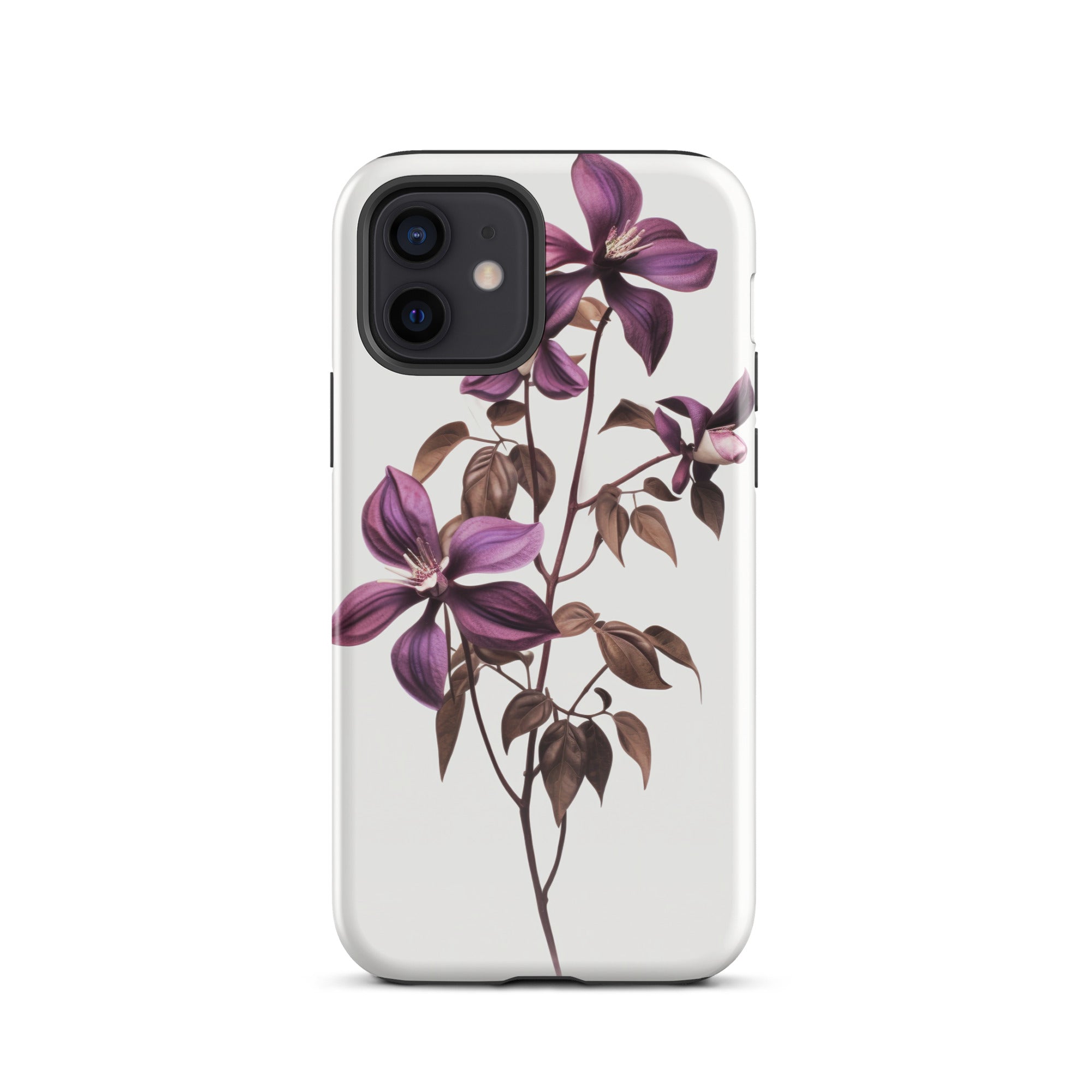 Chocolate Vine Flower iPhone Case by Visual Verse - Image 9