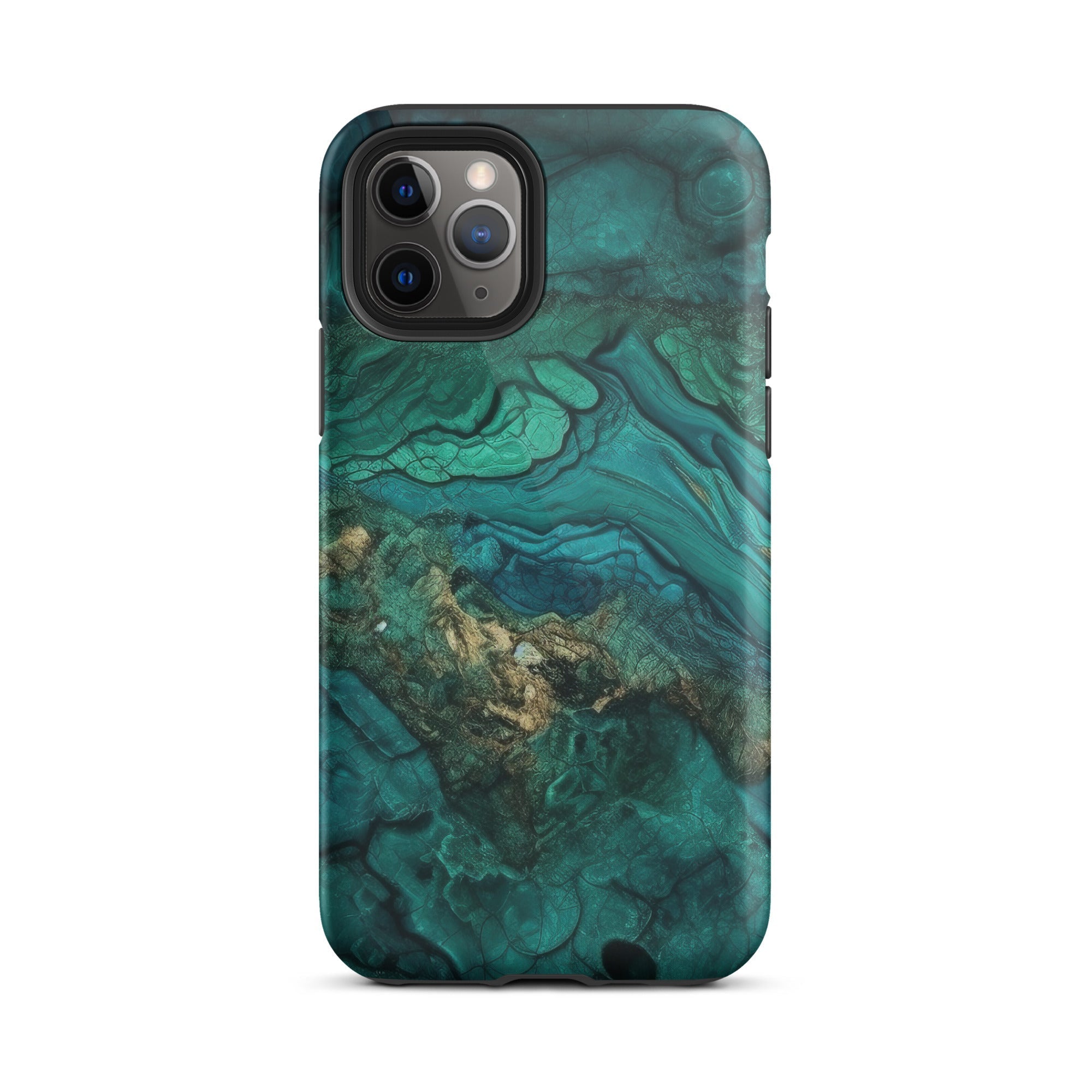 Chrysocolla Rock iPhone Case by Visual Verse - Image 3