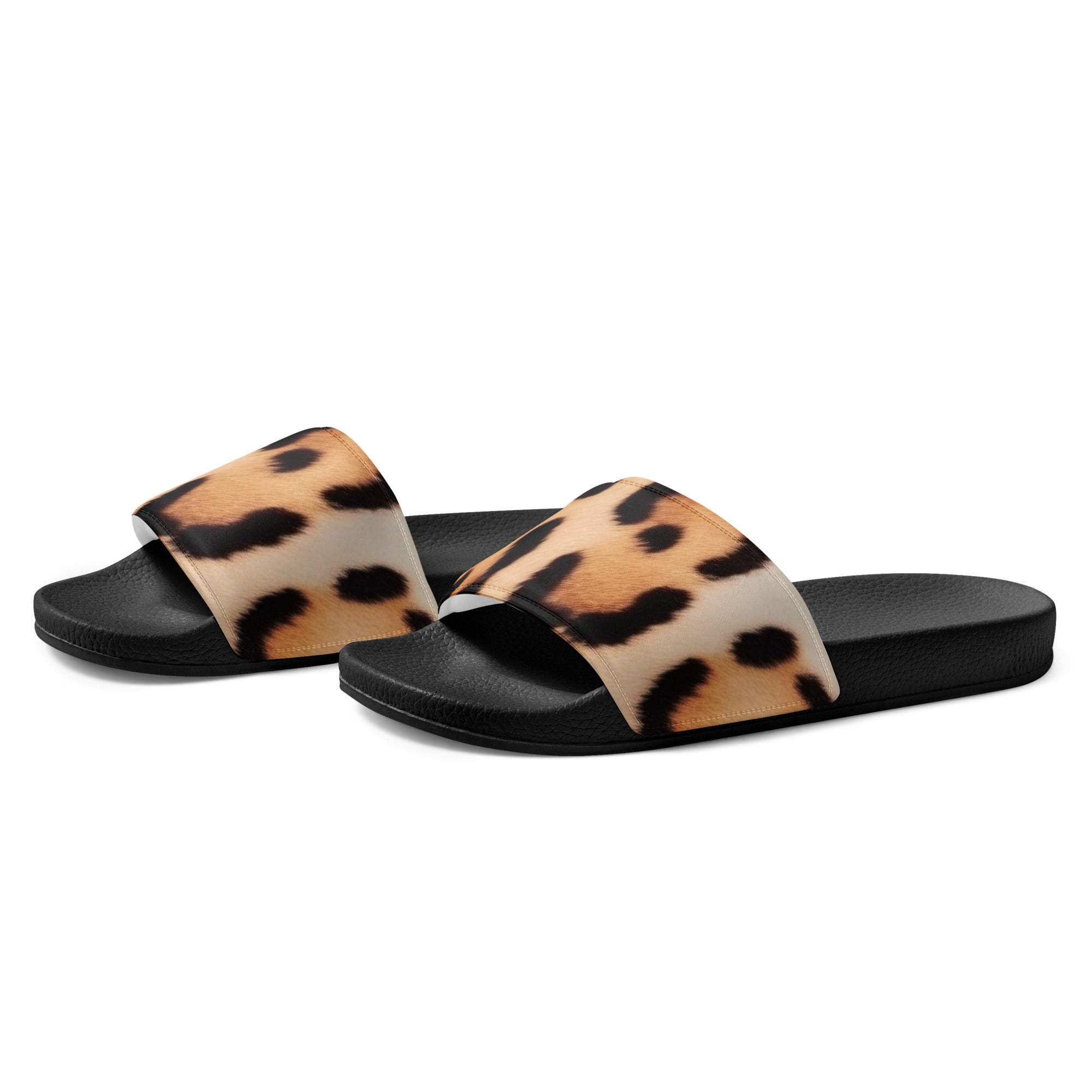 Classic Leopard Print Women's Slides by Visual Verse - Image 3