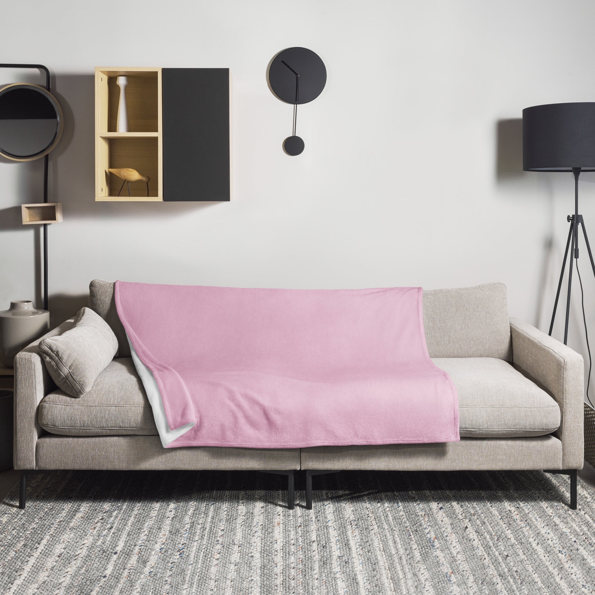 Classic Rose Color Blanket by Visual Verse - Image 1