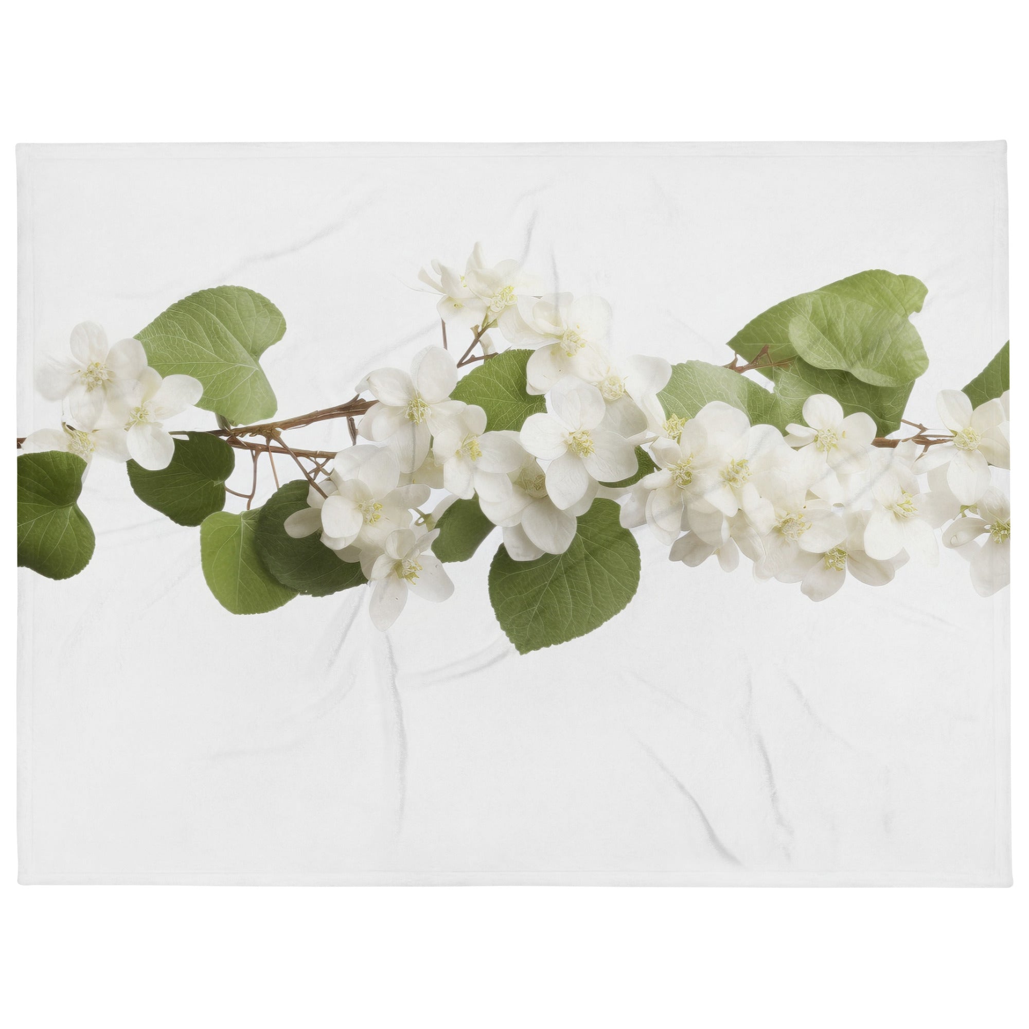 Climbing Hydrangea Flower Blanket by Visual Verse - Image 1