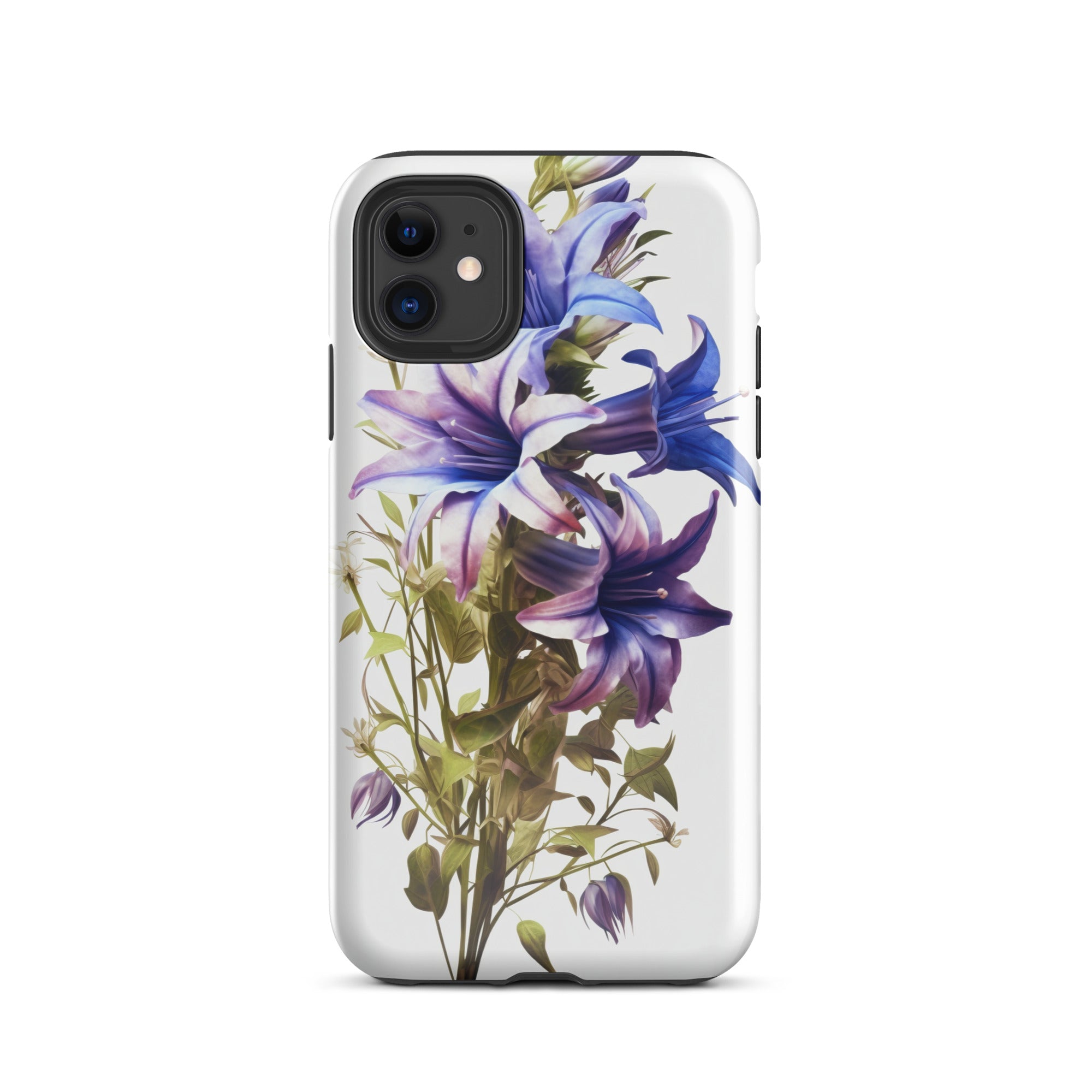 Clustered Bellflower Flower iPhone Case by Visual Verse - Image 1
