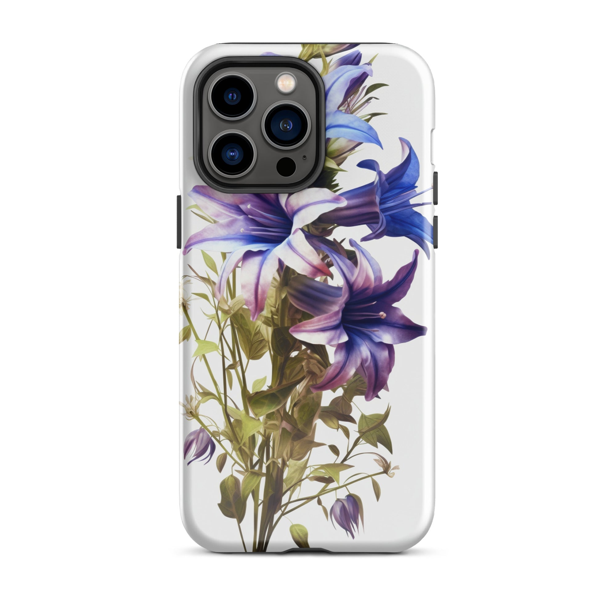 Clustered Bellflower Flower iPhone Case by Visual Verse - Image 29