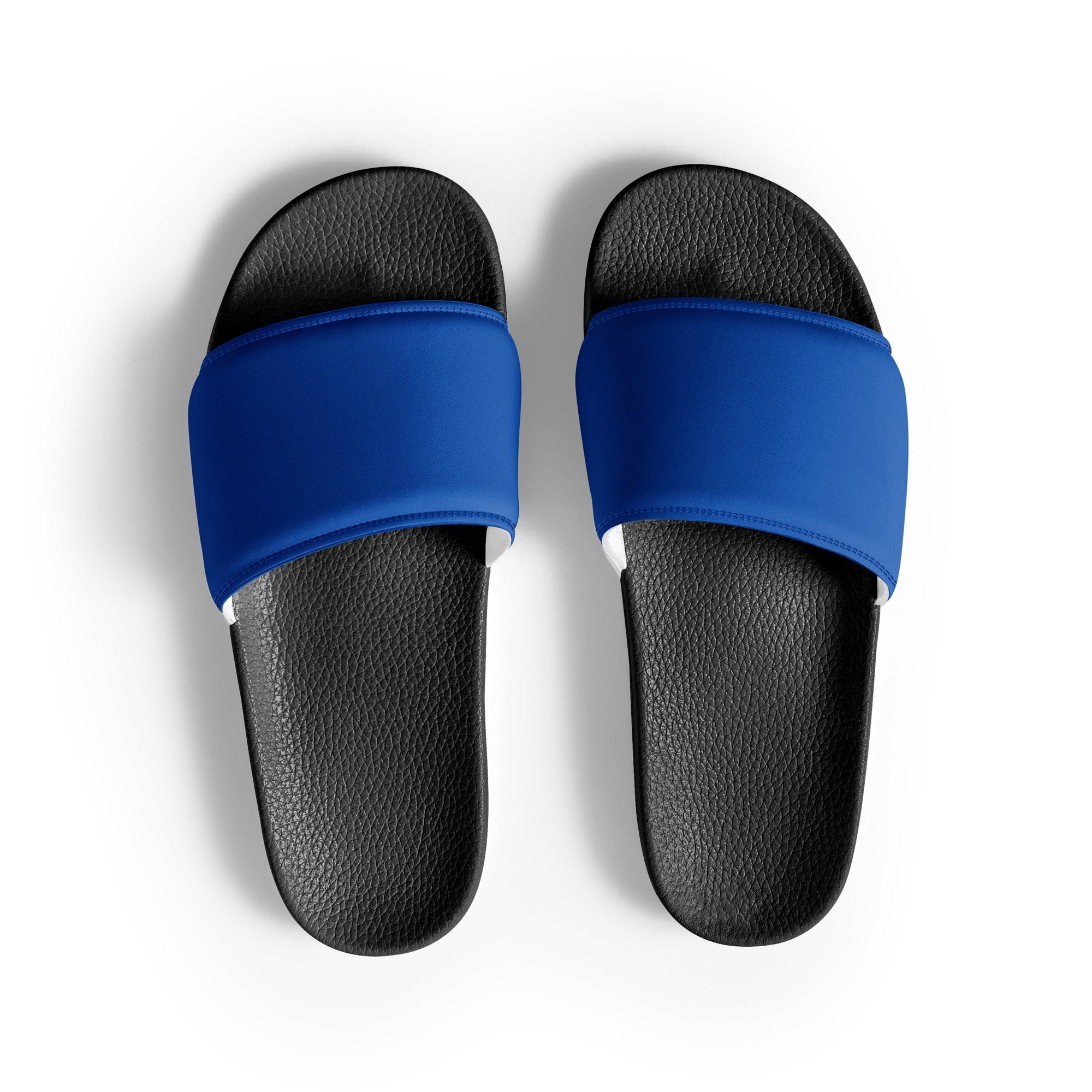 Cobalt Blue Color Women's Slides by Visual Verse - Image 1