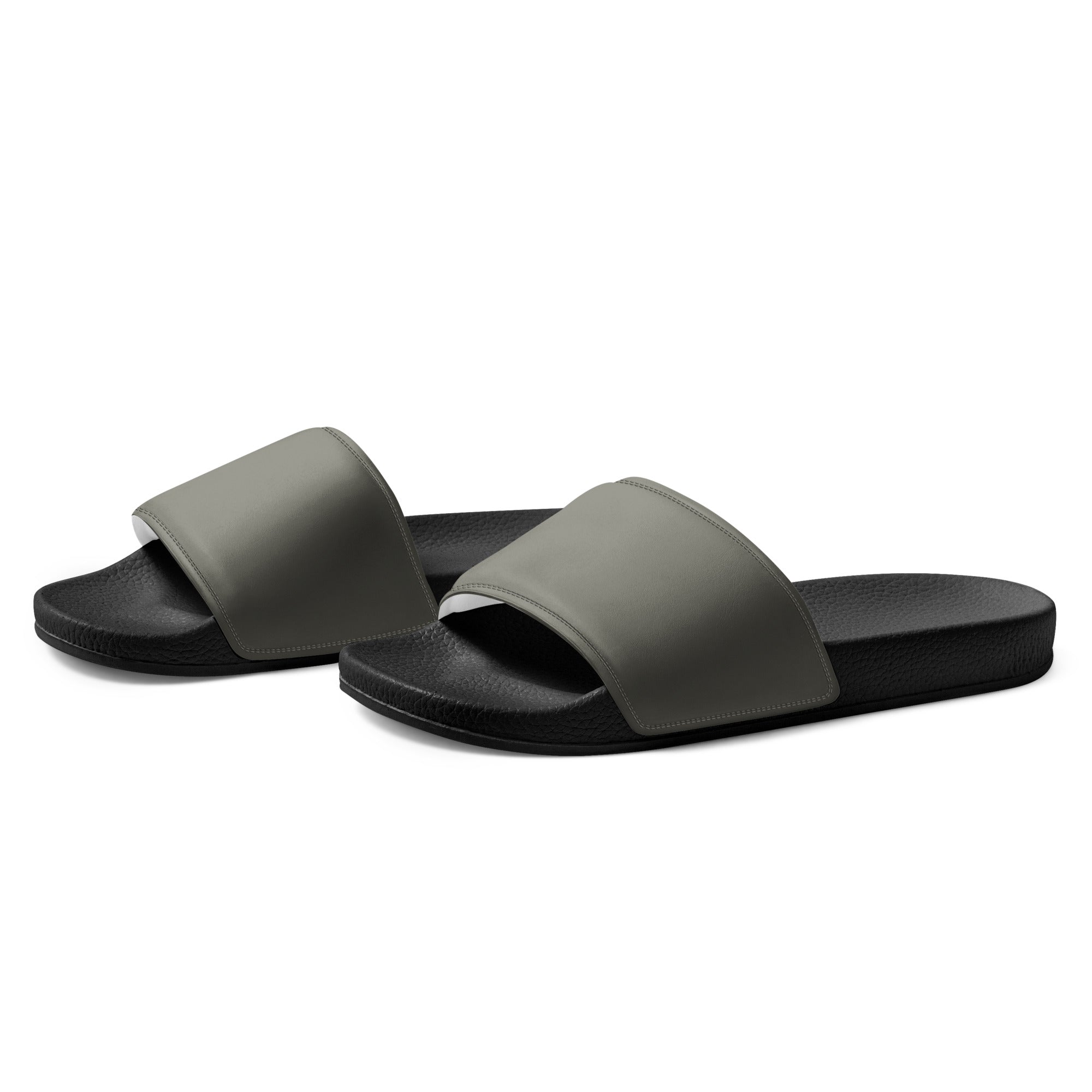 Cobblestone Color Men's Slides by Visual Verse - Image 3