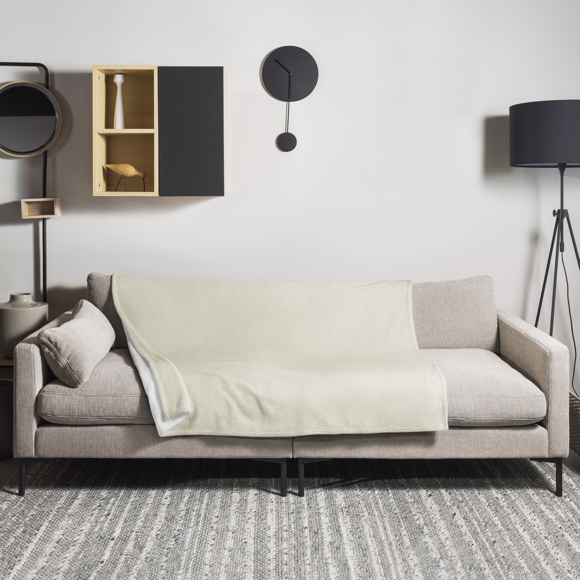 Coconut Butter Color Blanket by Visual Verse - Image 1