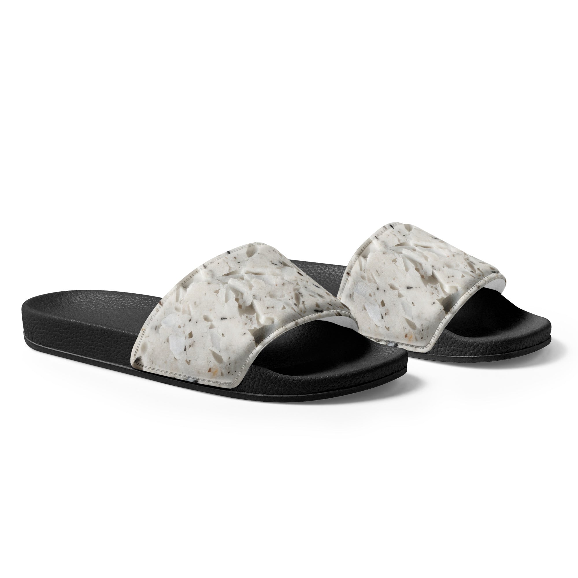 Colonial White Granite Men's Slides by Visual Verse - Image 4