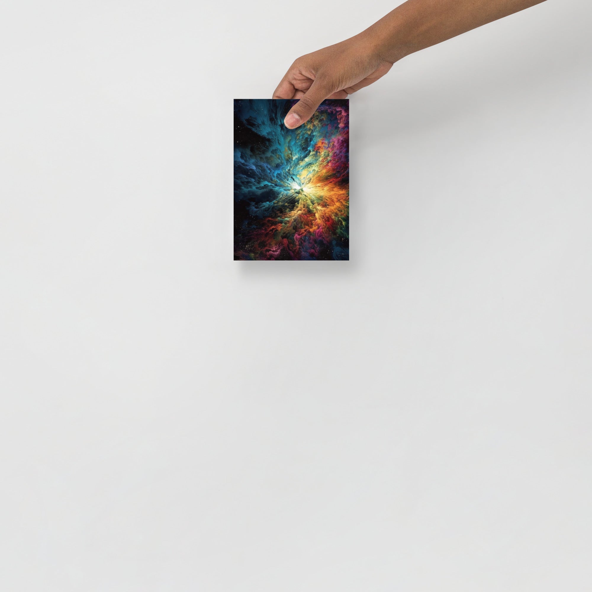 Colorful Cosmic Explosion Abstract Art Poster by Visual Verse - Image 8