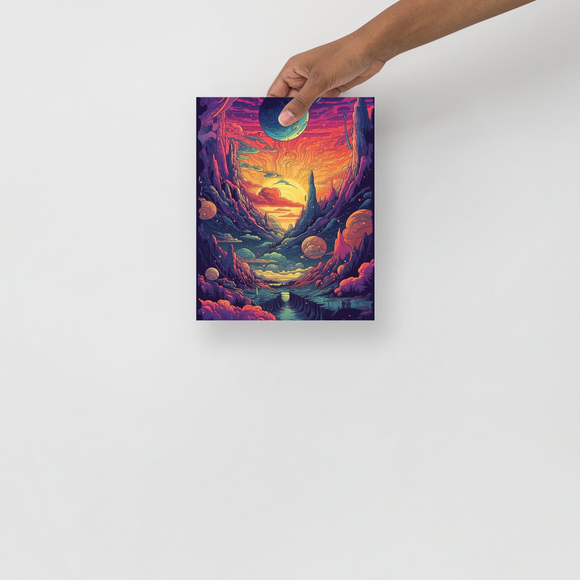 Colorful Cosmic Journey Art Poster by Visual Verse - Image 9