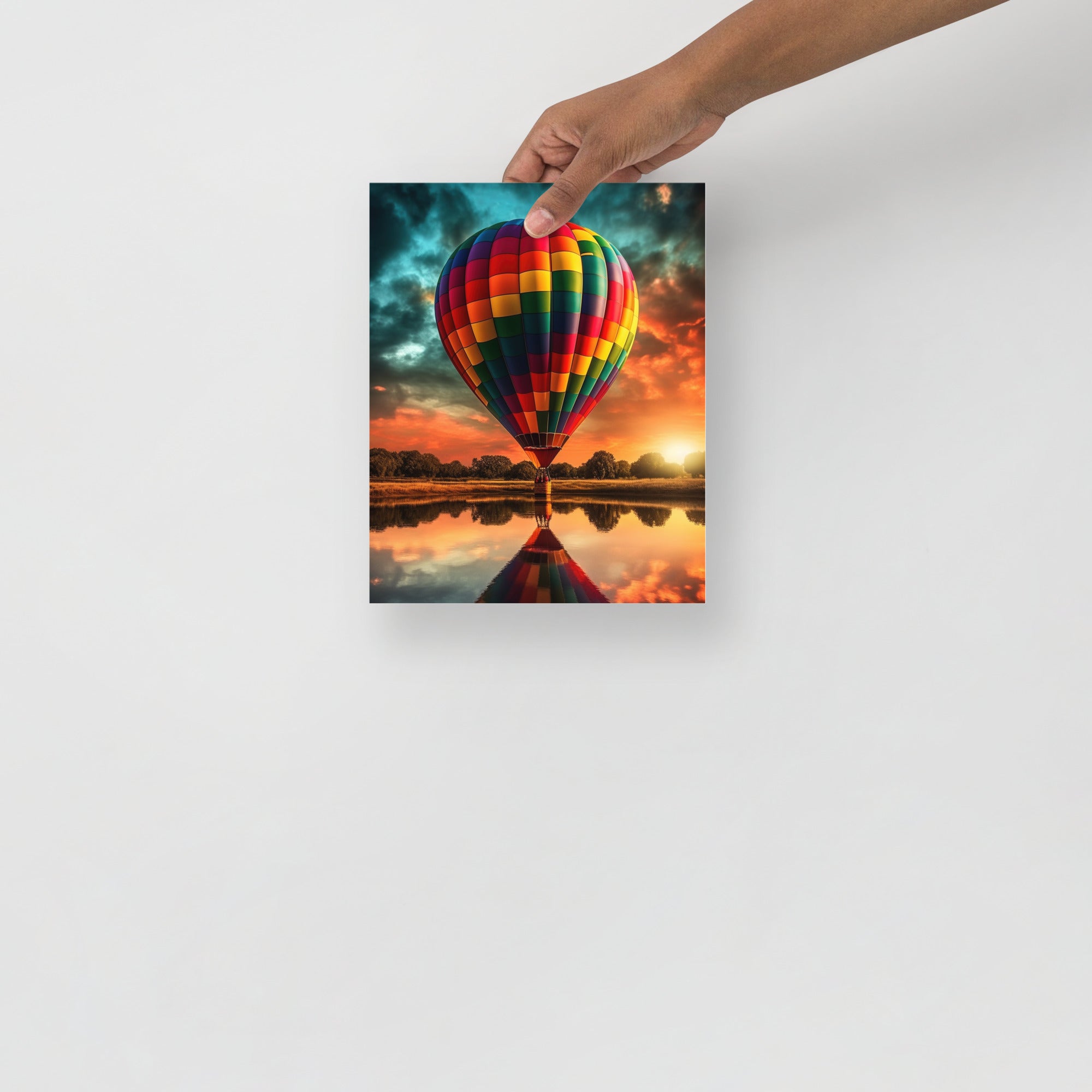Colorful Hot Air Balloon Adventure Art Poster by Visual Verse - Image 9