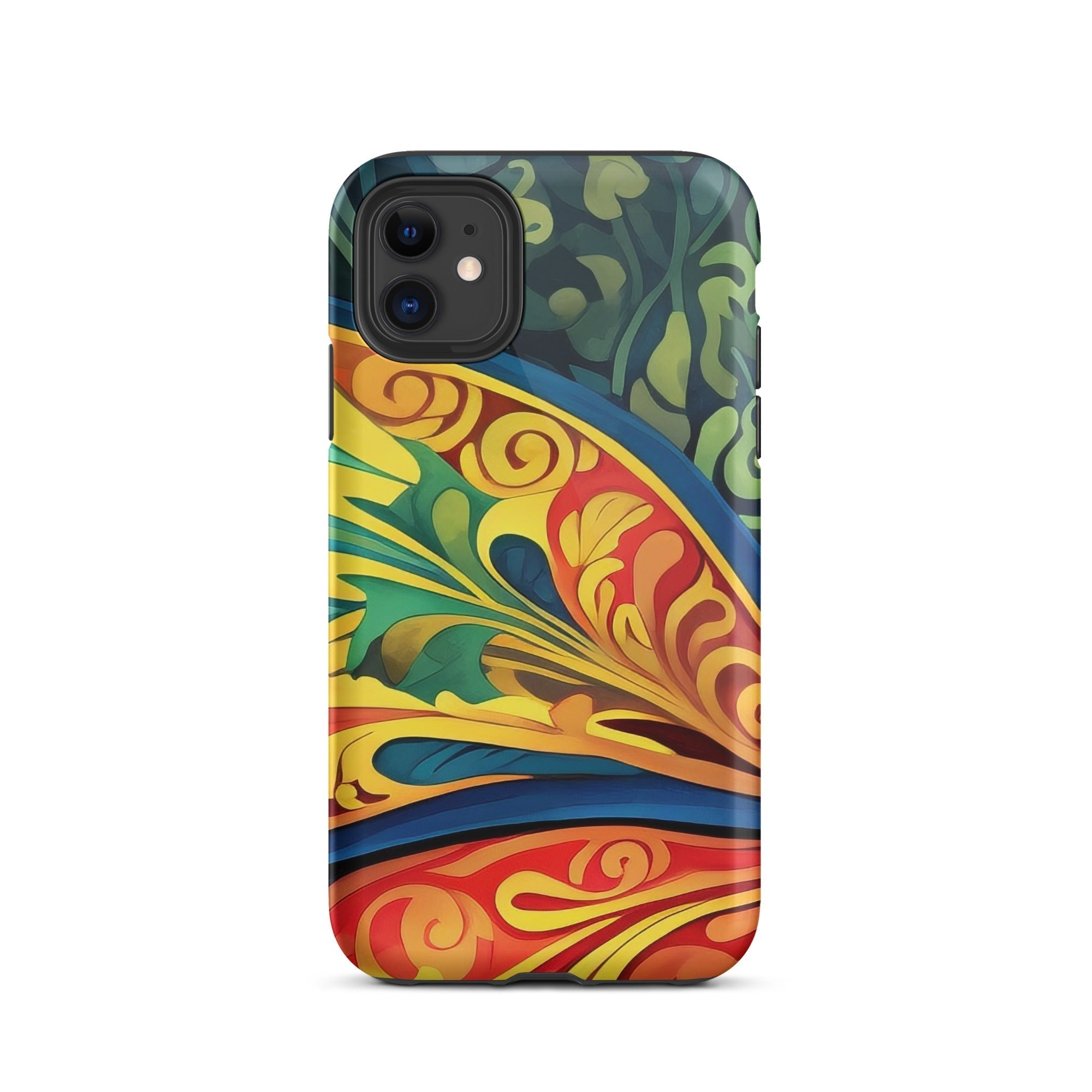 Colorful Insect Wings iPhone Case by Visual Verse - Image 1