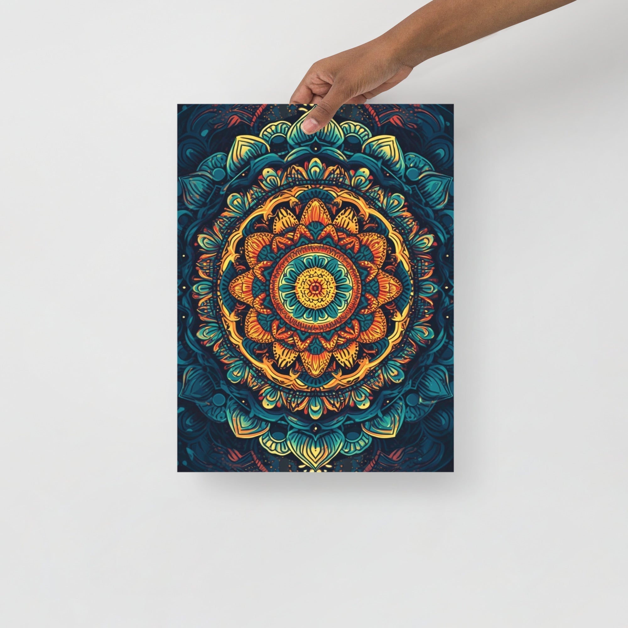 Colorful Mandala Psychedelic Art Poster by Visual Verse - Image 3