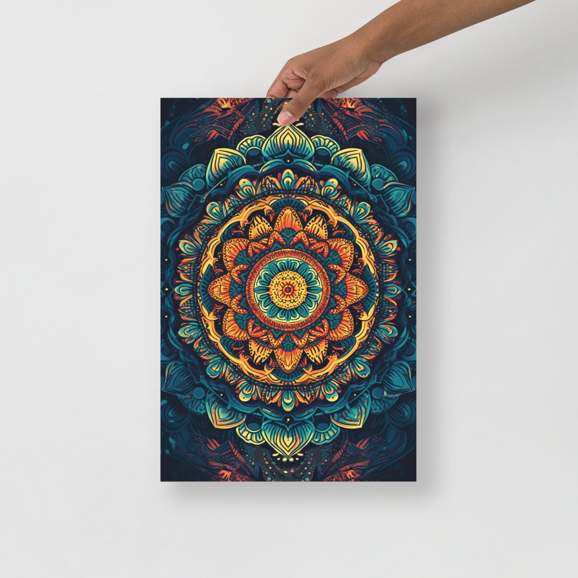 Colorful Mandala Psychedelic Art Poster by Visual Verse - Image 4