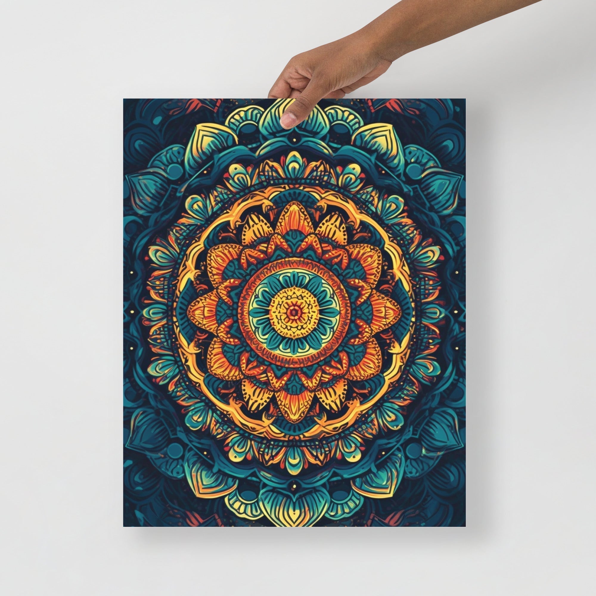 Colorful Mandala Psychedelic Art Poster by Visual Verse - Image 5