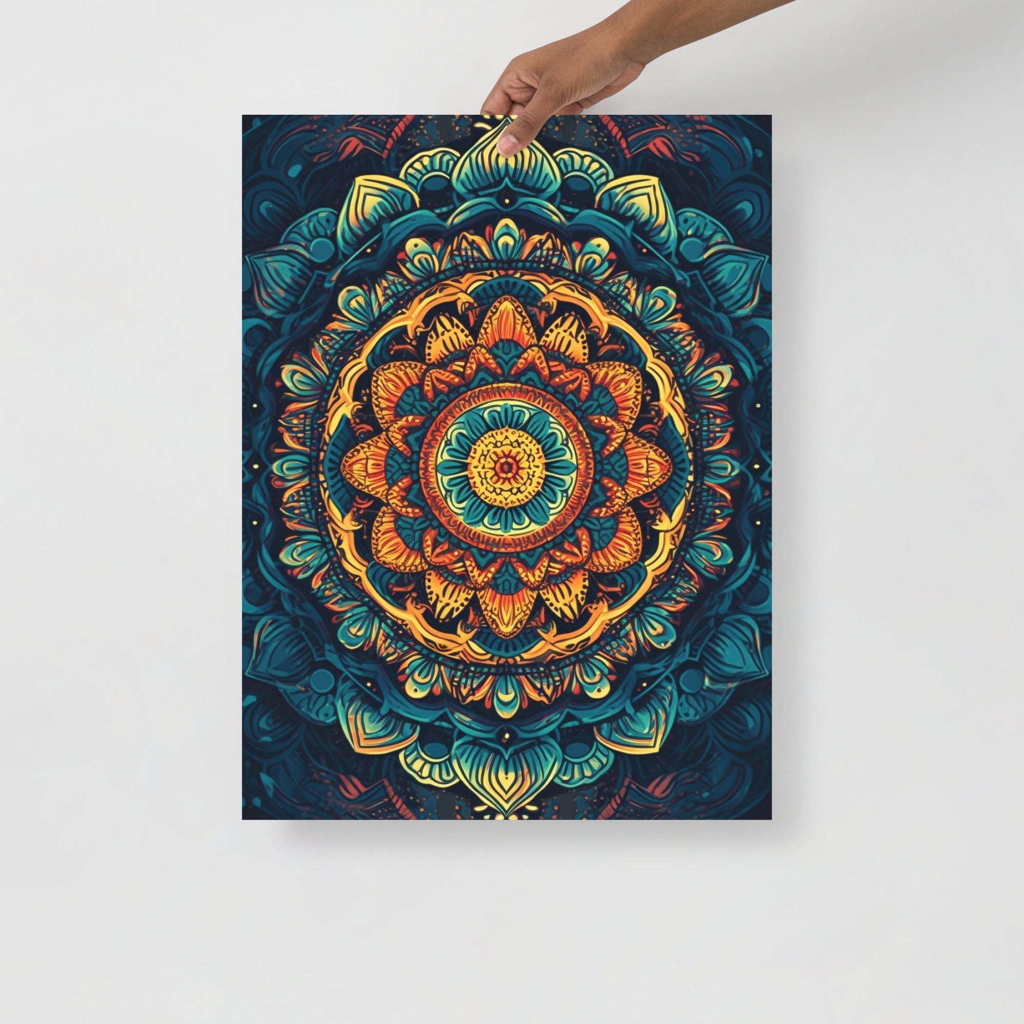 Colorful Mandala Psychedelic Art Poster by Visual Verse - Image 6