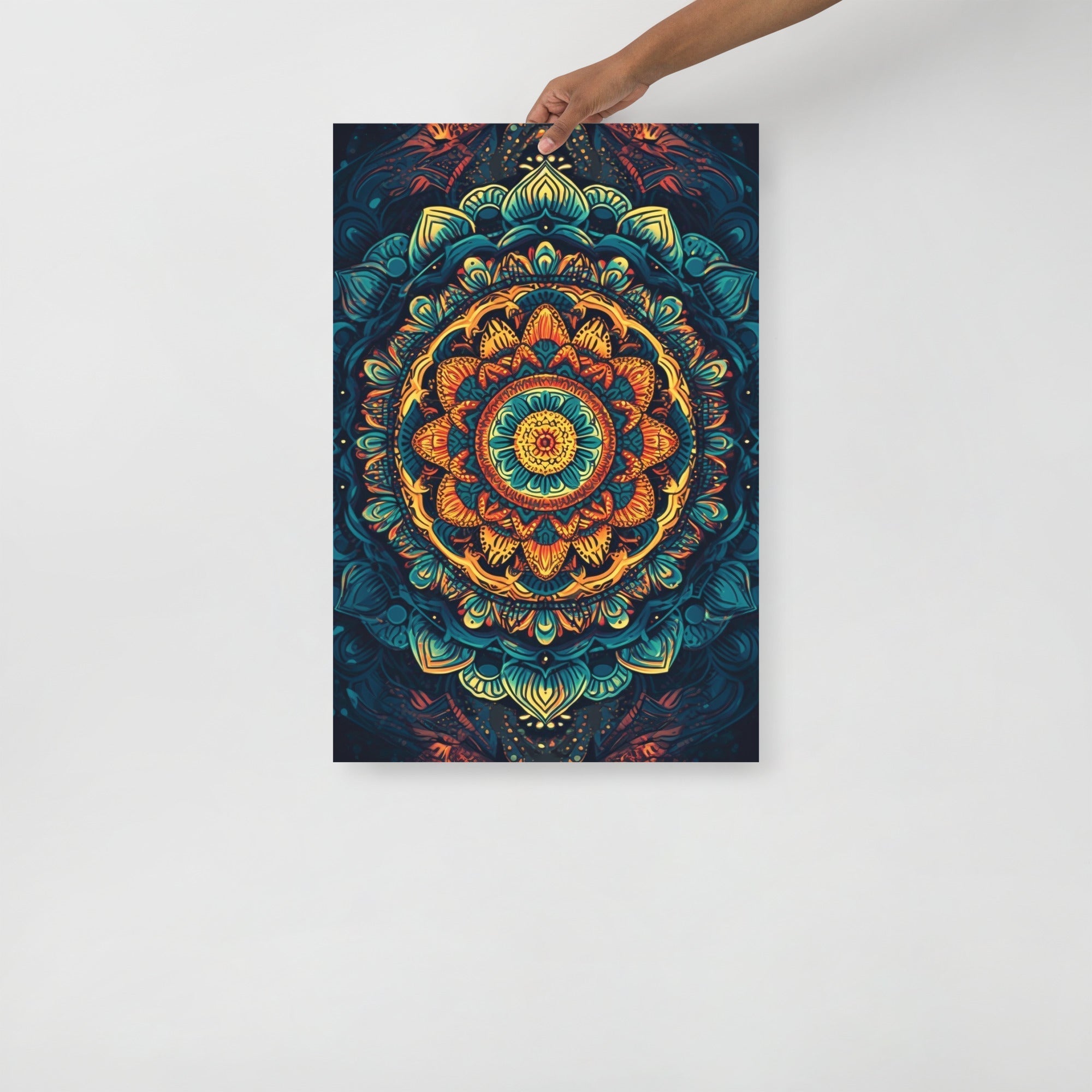 Colorful Mandala Psychedelic Art Poster by Visual Verse - Image 7