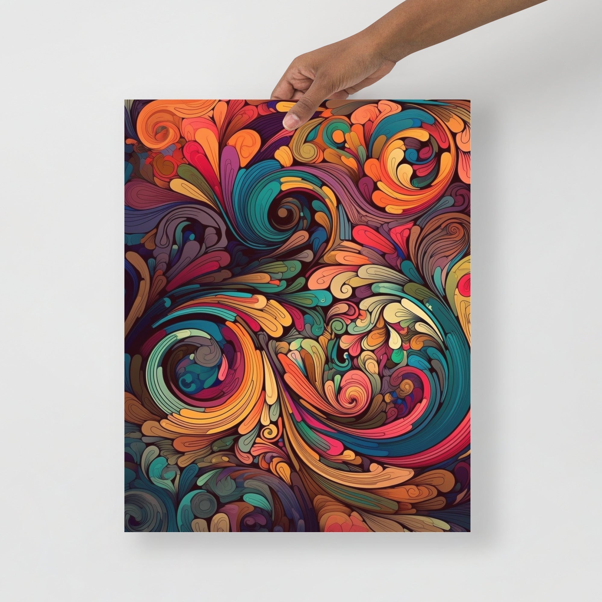 Colorful Psychedelic Pattern Abstract Art Poster by Visual Verse - Image 5