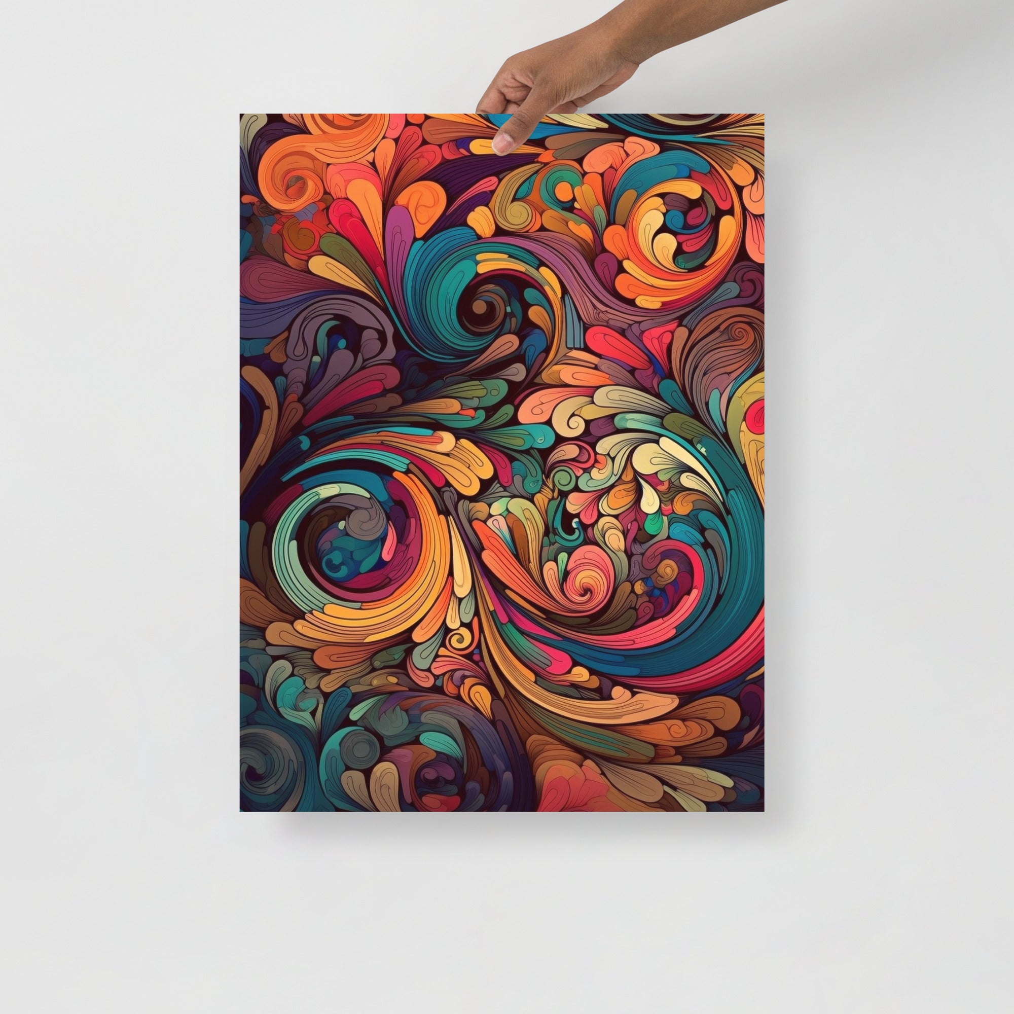 Colorful Psychedelic Pattern Abstract Art Poster by Visual Verse - Image 6