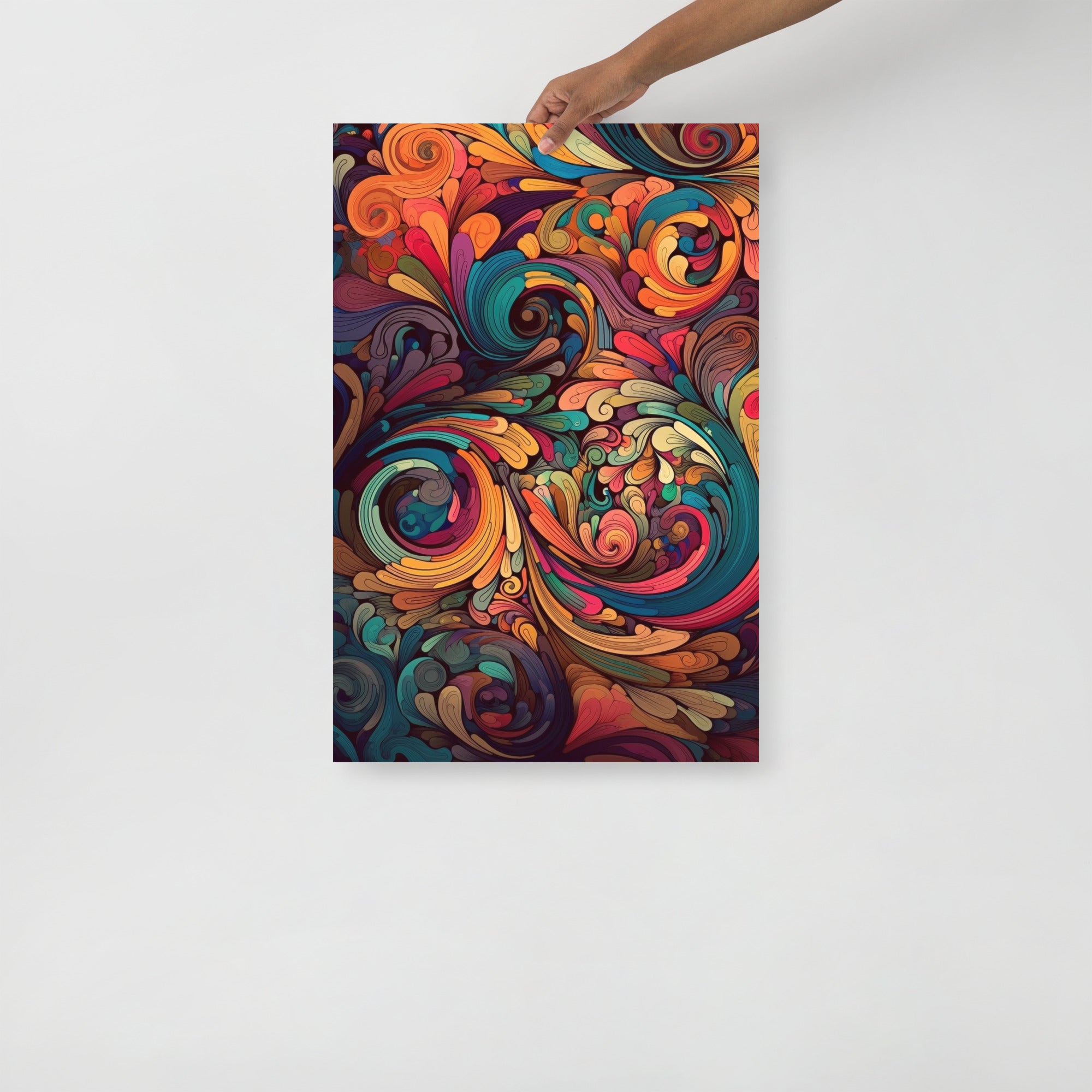 Colorful Psychedelic Pattern Abstract Art Poster by Visual Verse - Image 7