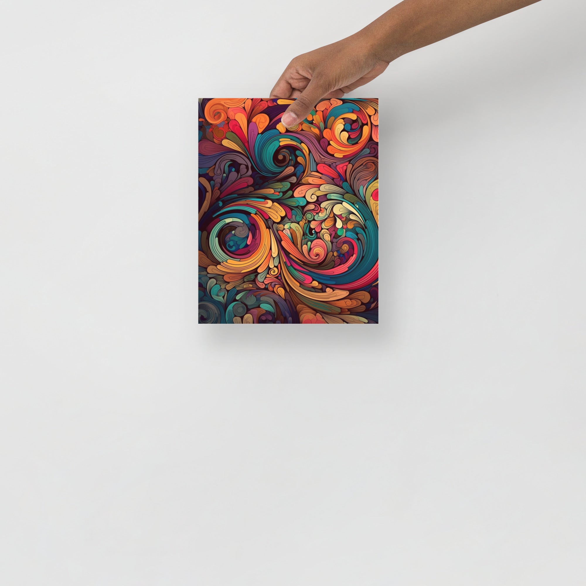 Colorful Psychedelic Pattern Abstract Art Poster by Visual Verse - Image 9