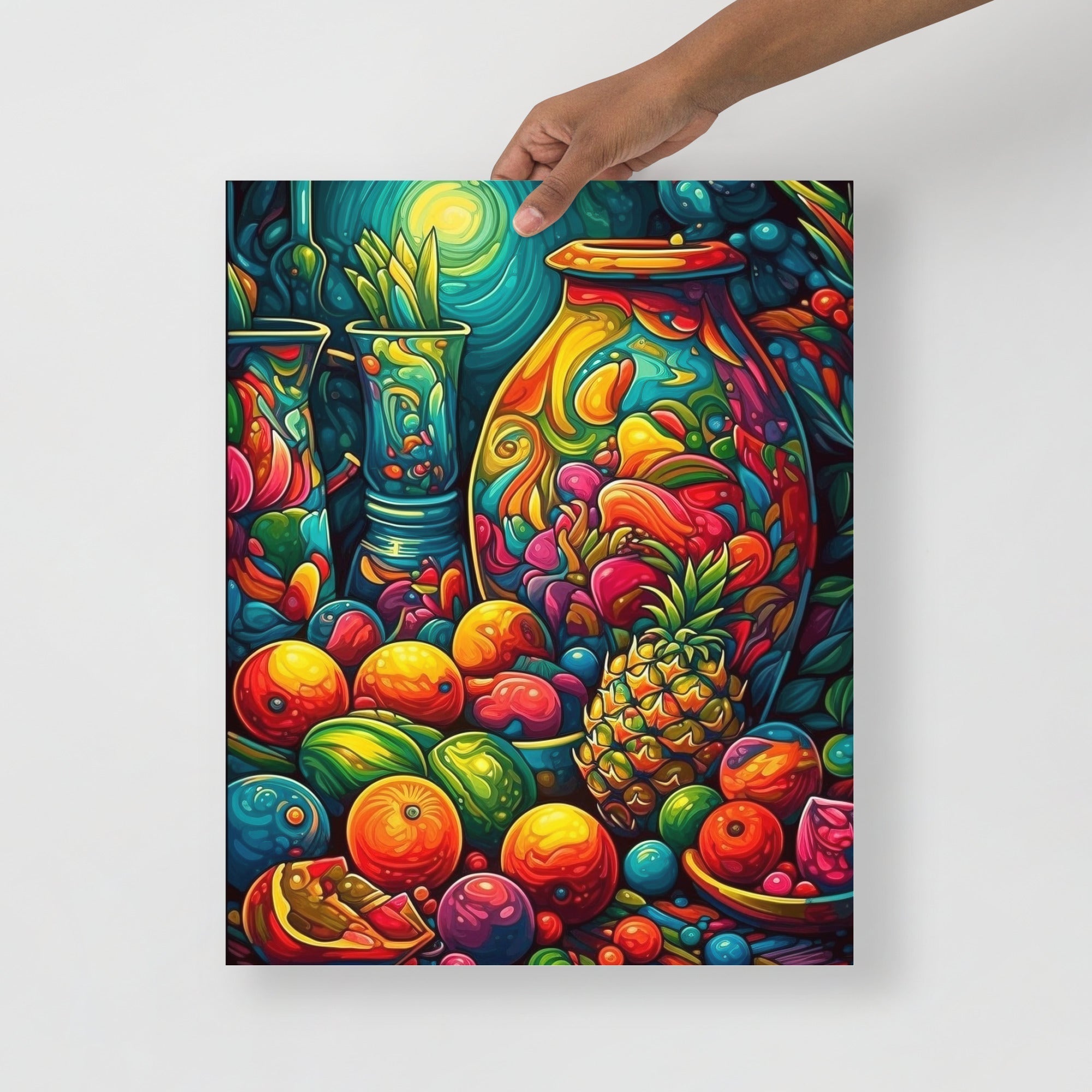Colorful Trippy Fruitopia Art Poster by Visual Verse - Image 5
