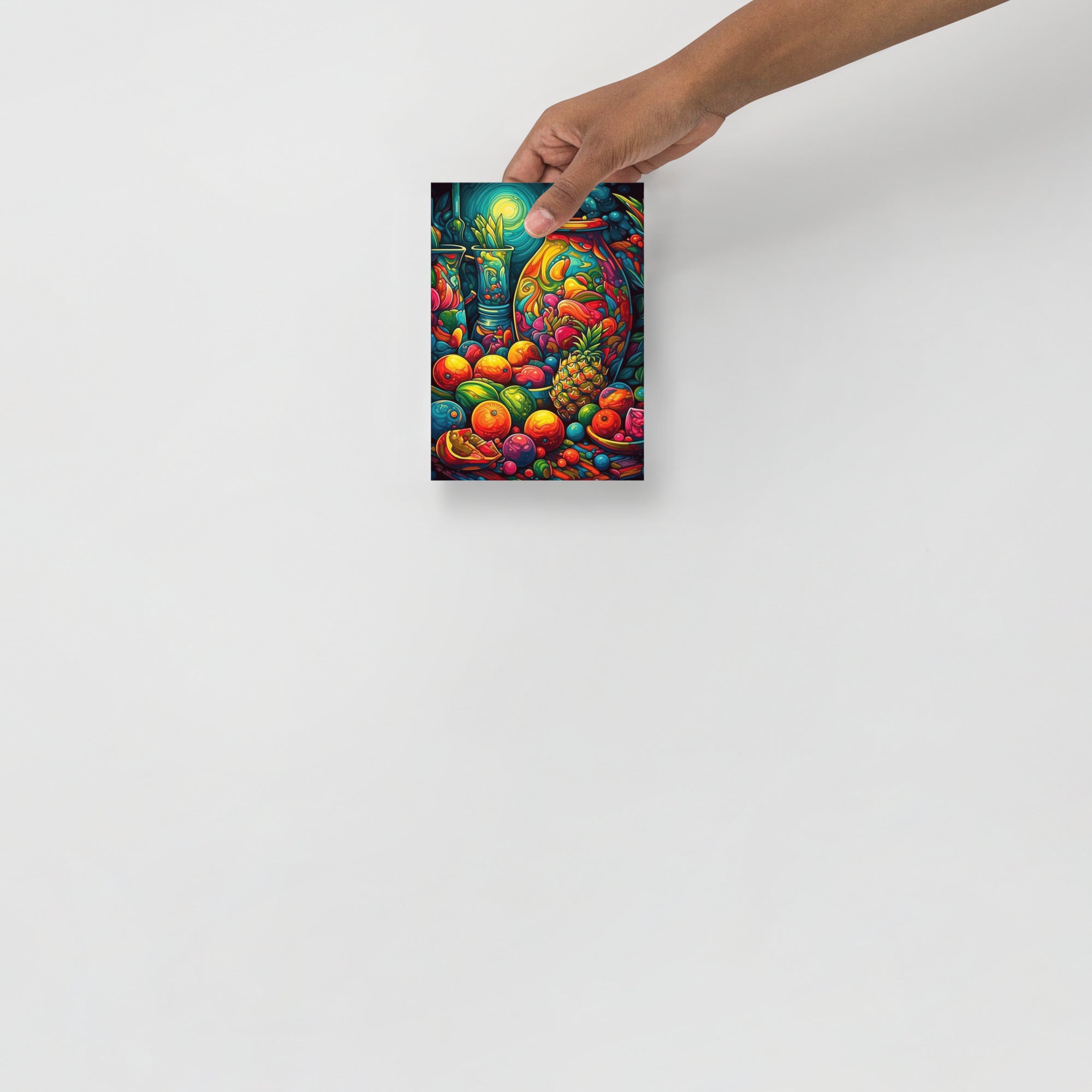 Colorful Trippy Fruitopia Art Poster by Visual Verse - Image 8