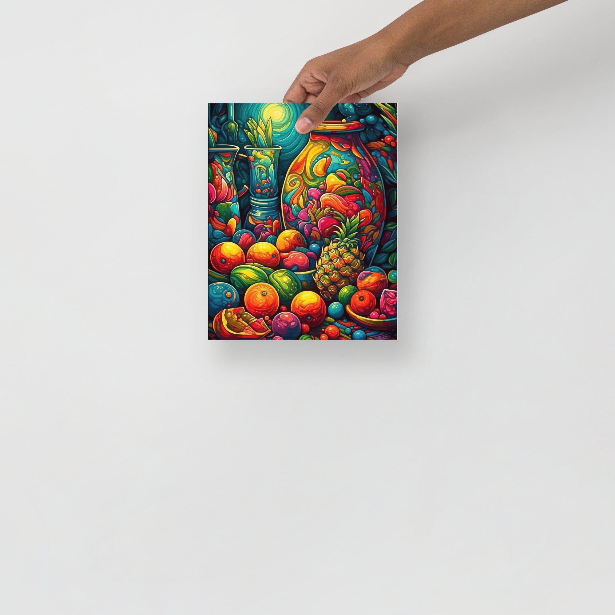 Colorful Trippy Fruitopia Art Poster by Visual Verse - Image 9