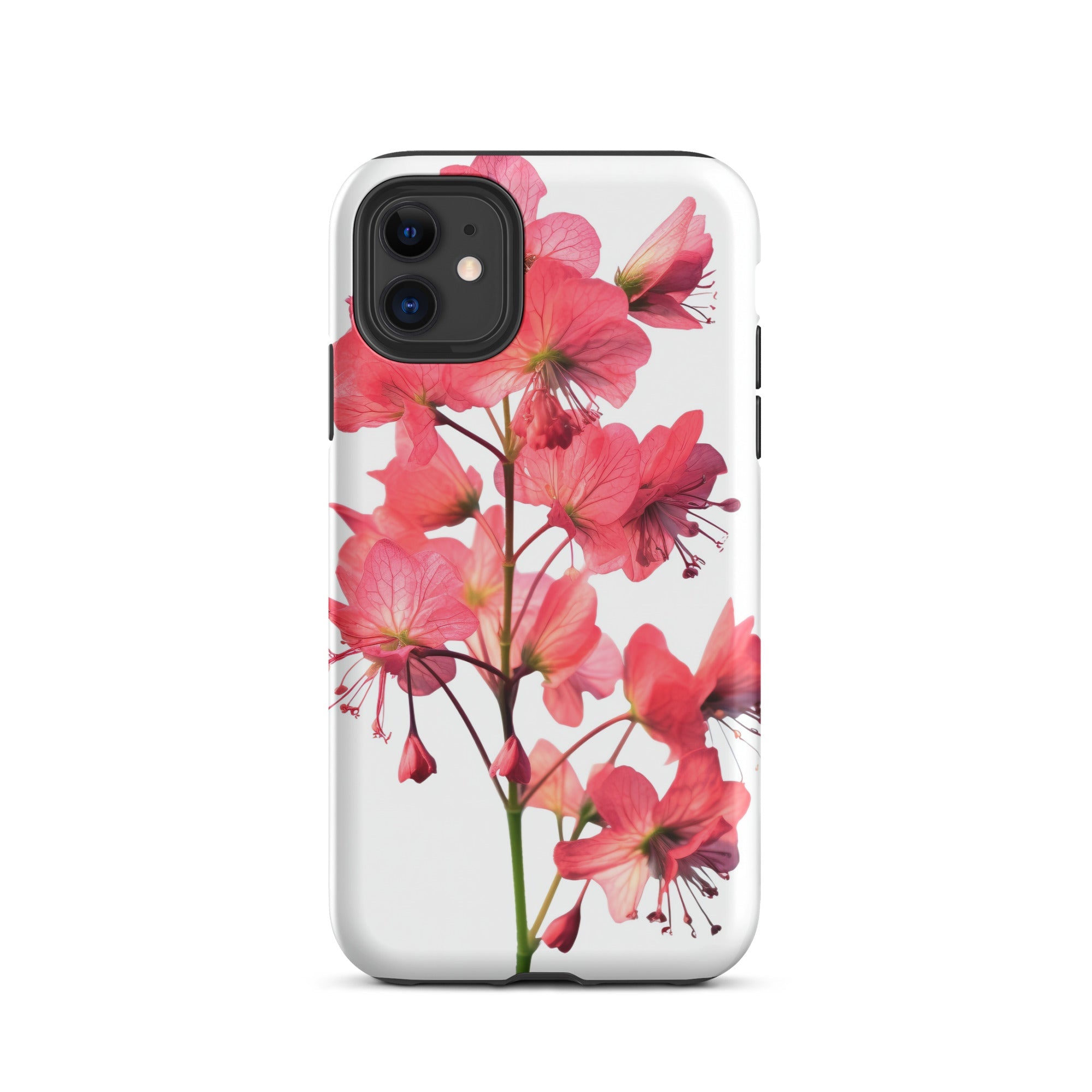 Coral Bells Carnival Watermelon Flower iPhone Case by Visual Verse - Image 2