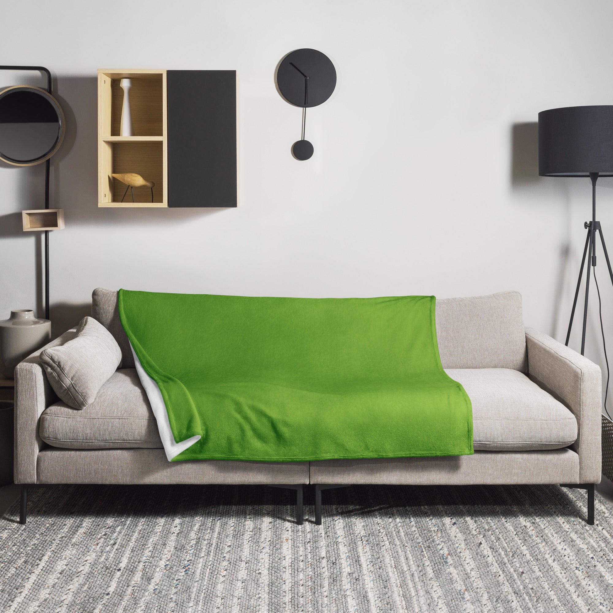 Corn Green Color Blanket by Visual Verse - Image 1