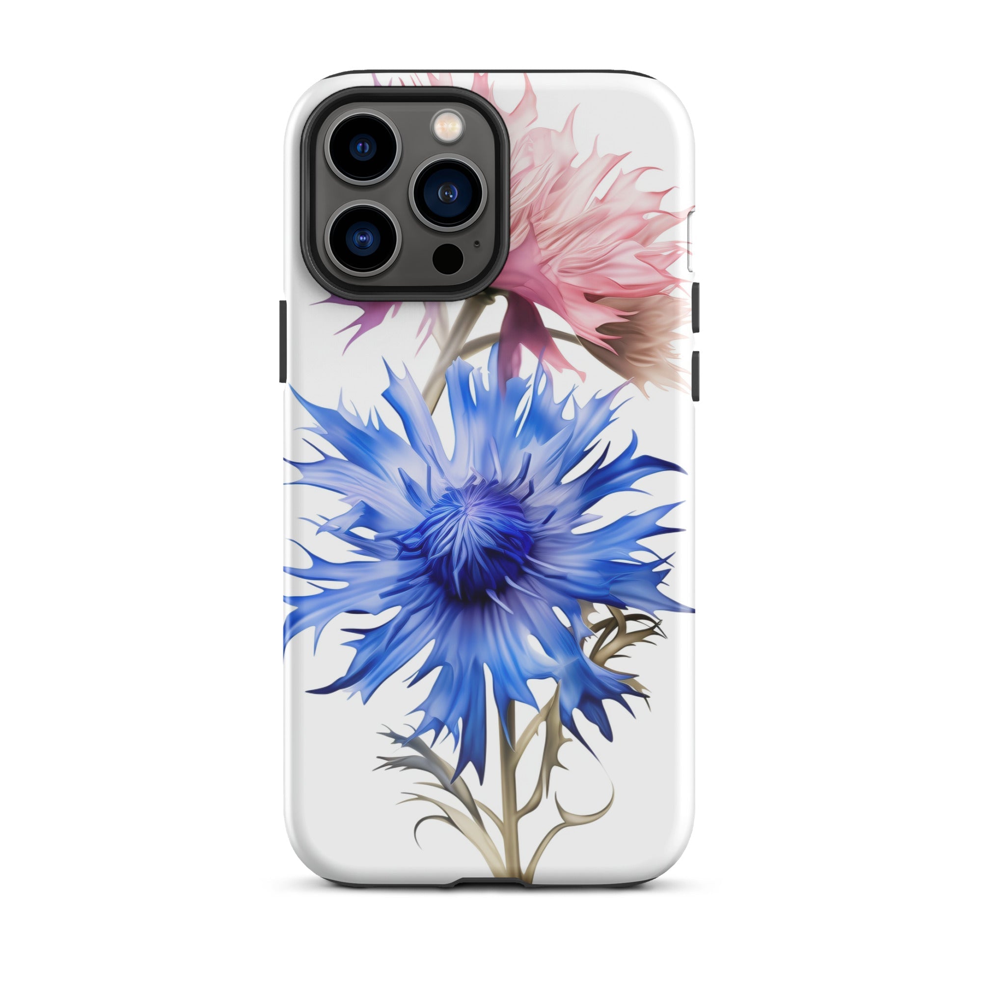 Cornflower Pink & Blue Flower iPhone Case by Visual Verse - Image 21