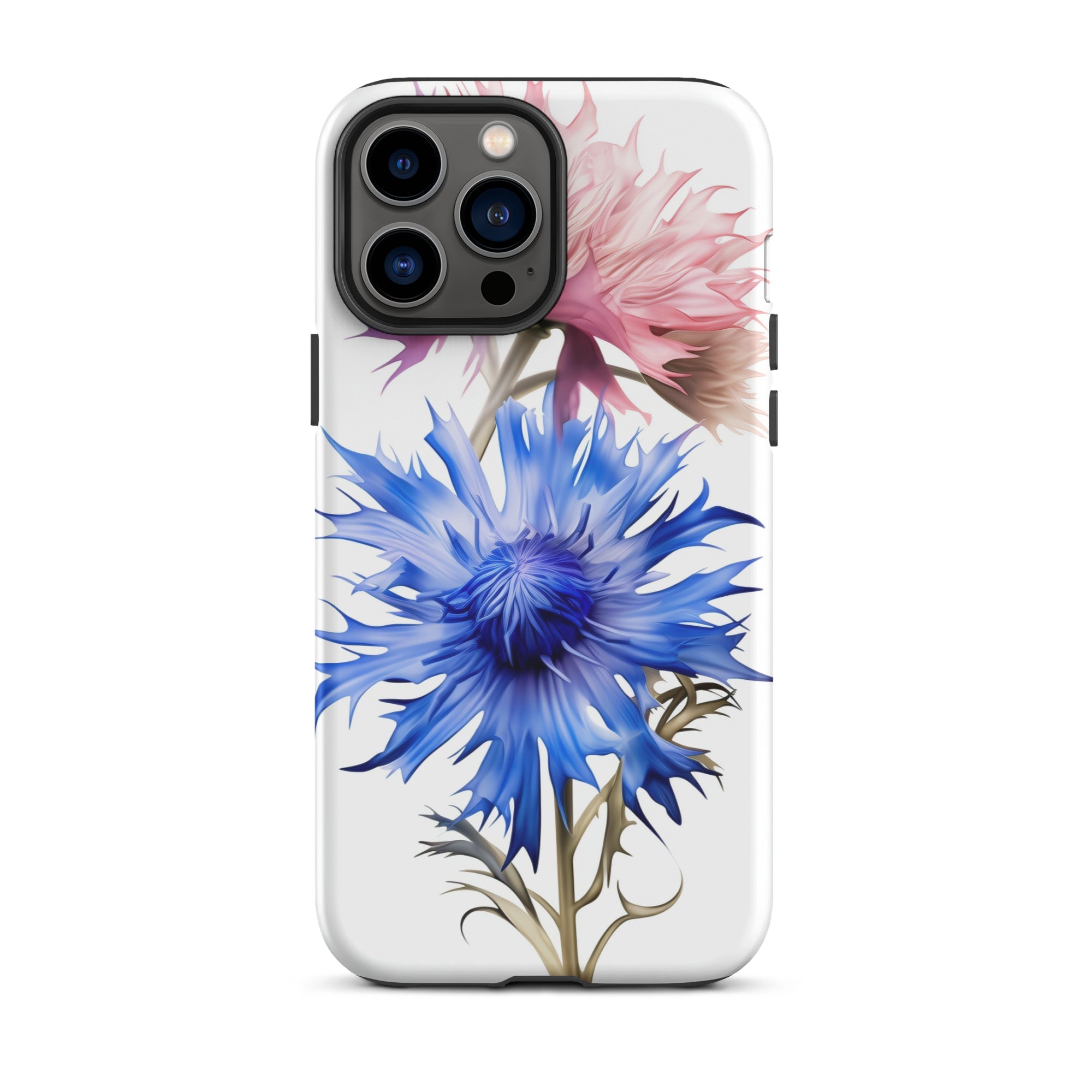 Cornflower Pink & Blue Flower iPhone Case by Visual Verse - Image 22