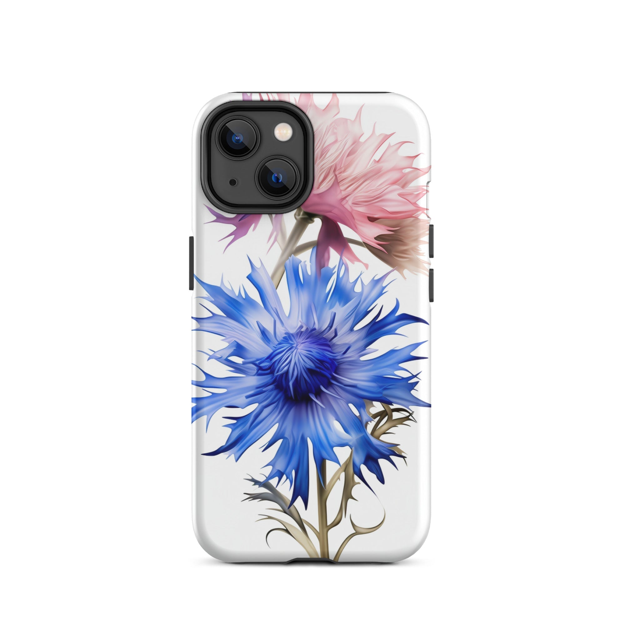 Cornflower Pink & Blue Flower iPhone Case by Visual Verse - Image 24