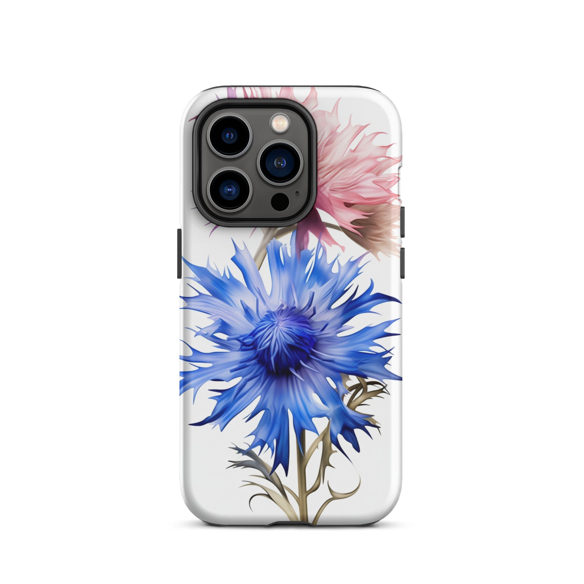 Cornflower Pink & Blue Flower iPhone Case by Visual Verse - Image 28