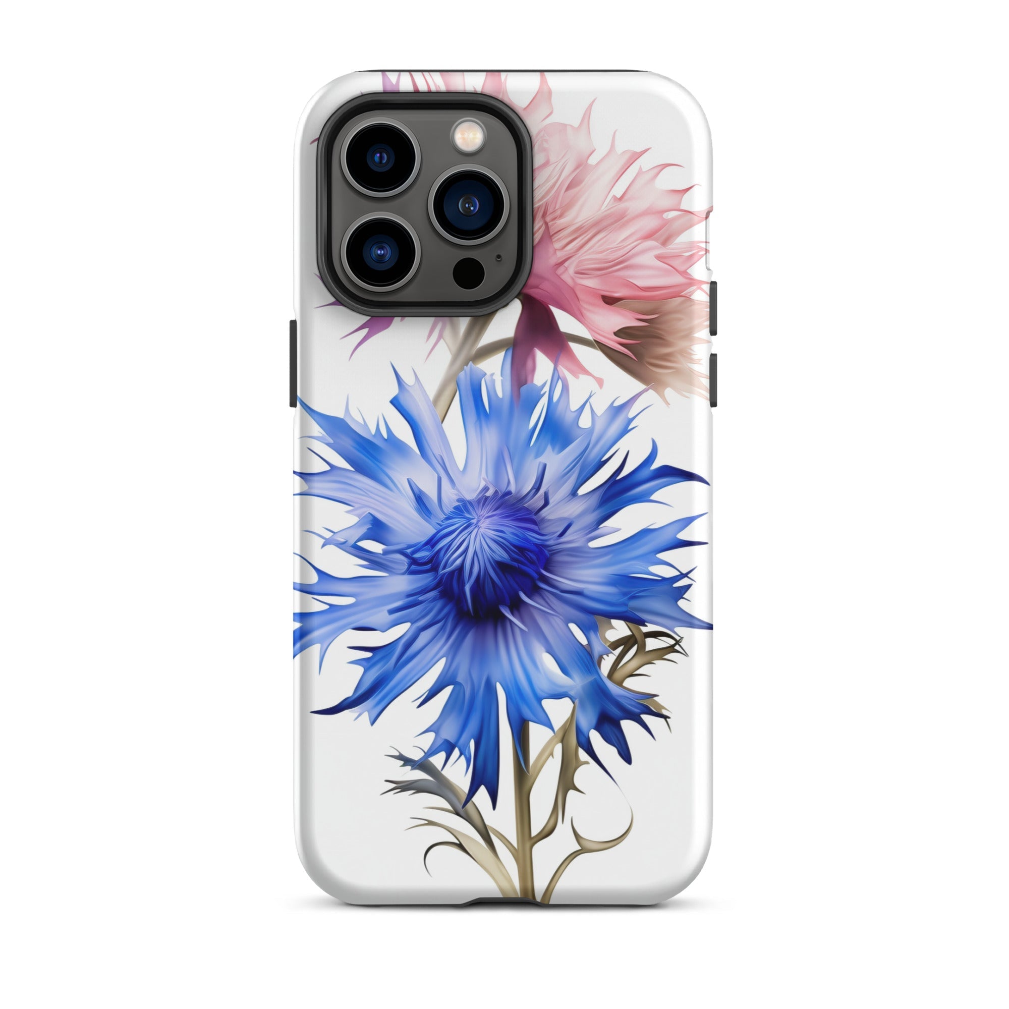 Cornflower Pink & Blue Flower iPhone Case by Visual Verse - Image 30