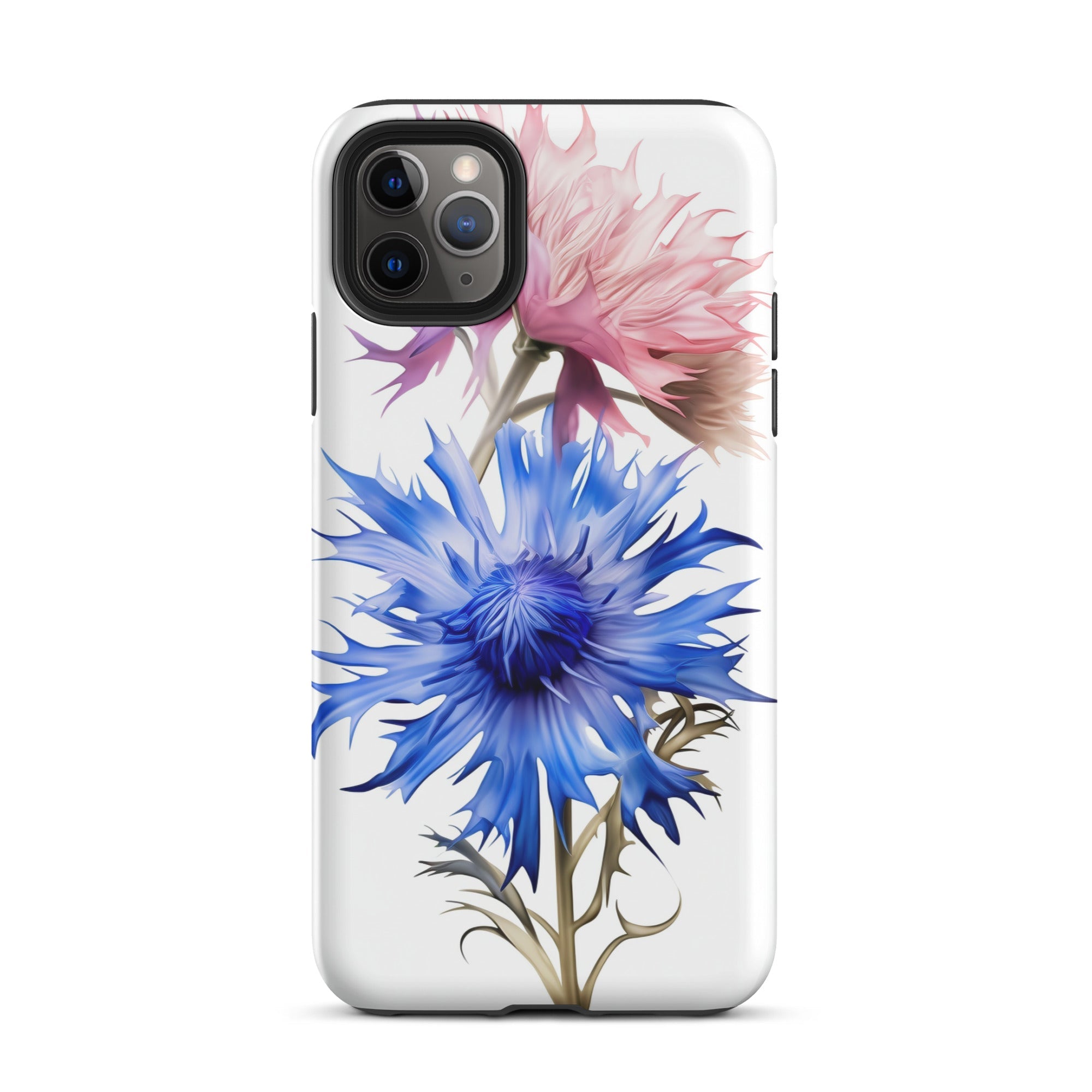 Cornflower Pink & Blue Flower iPhone Case by Visual Verse - Image 6