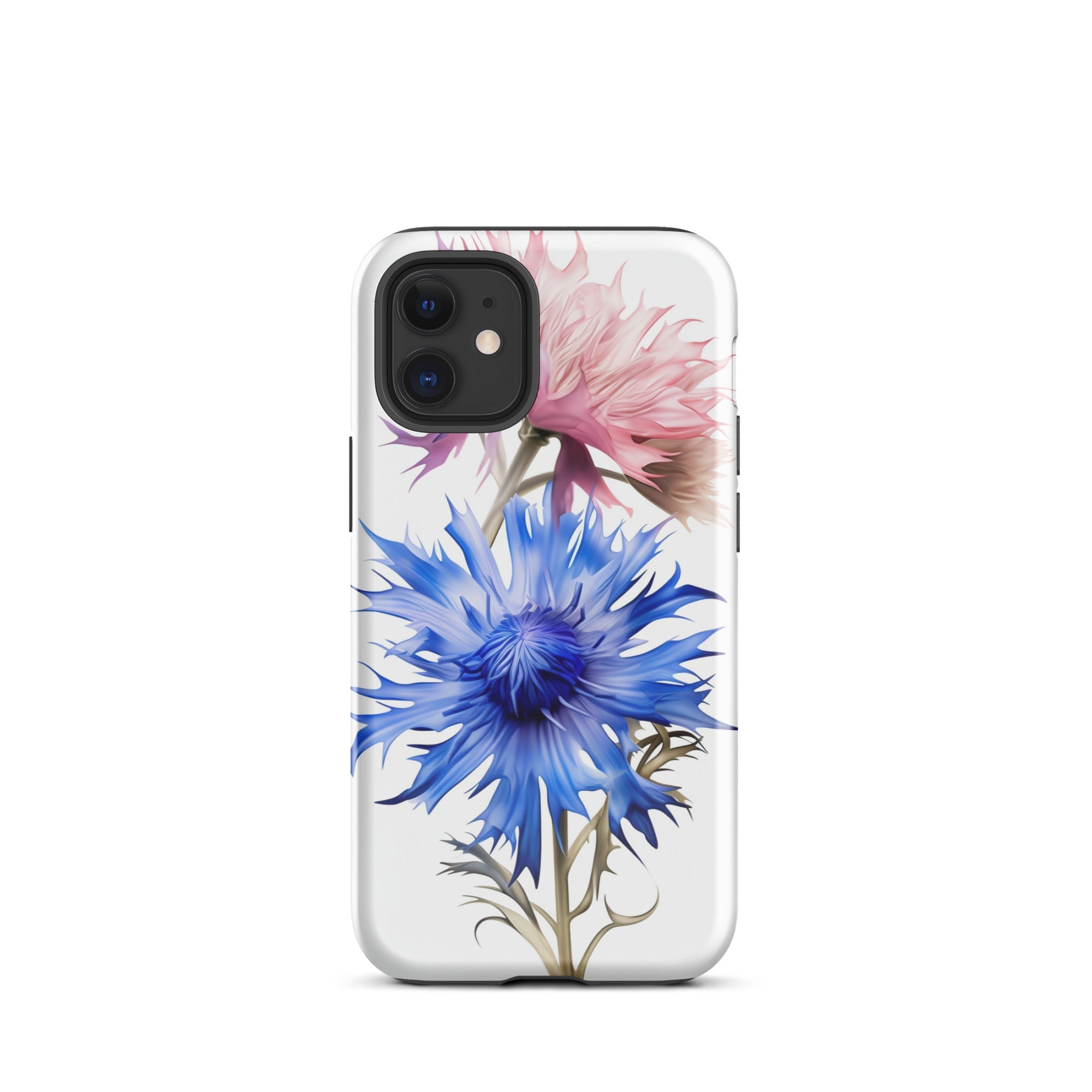 Cornflower Pink & Blue Flower iPhone Case by Visual Verse - Image 7