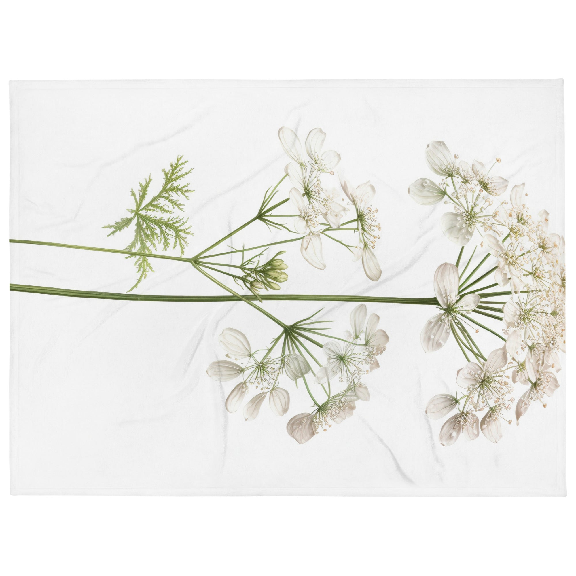 Cow Parsley Flower Blanket by Visual Verse - Image 1