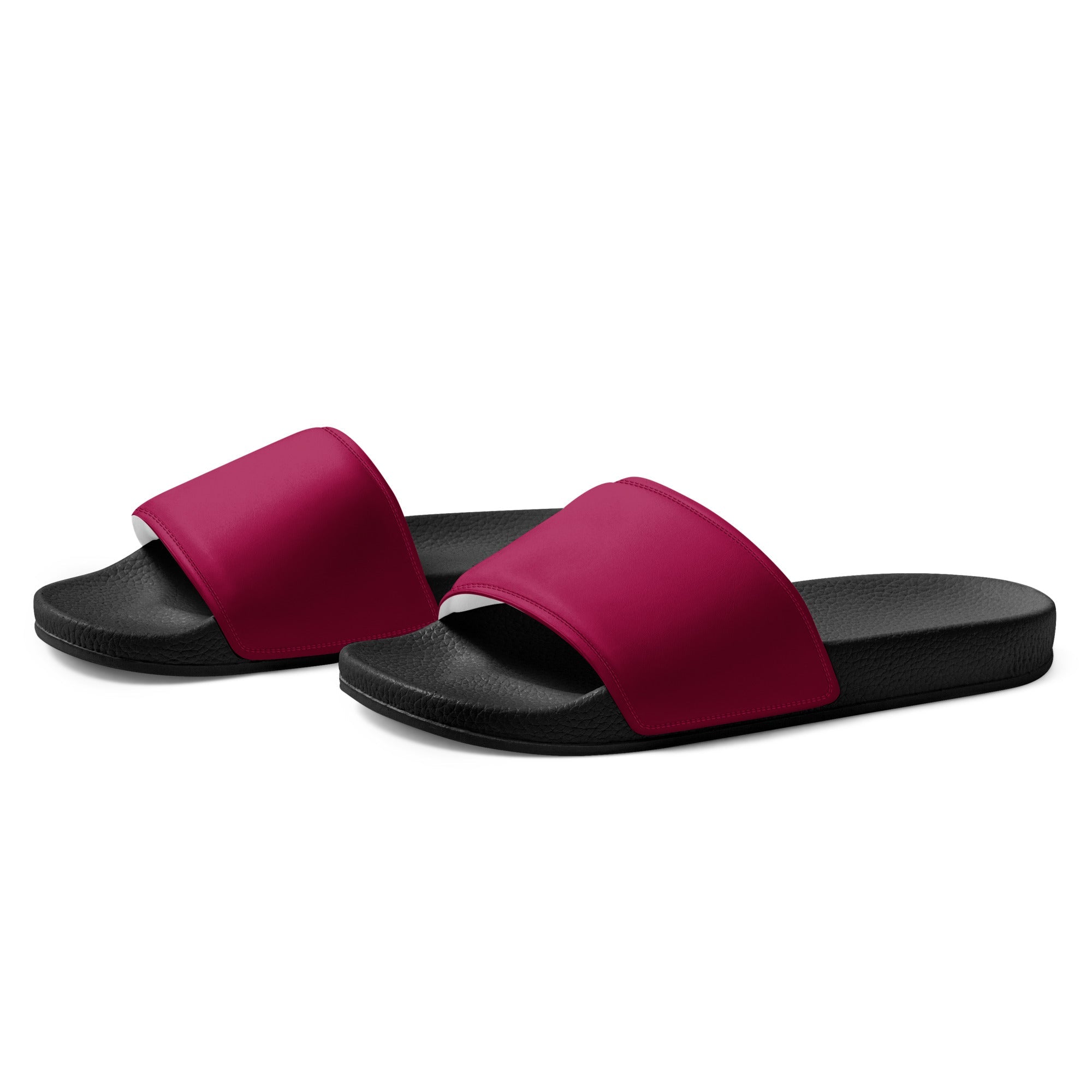 Cranberry Color Women's Slides by Visual Verse - Image 3