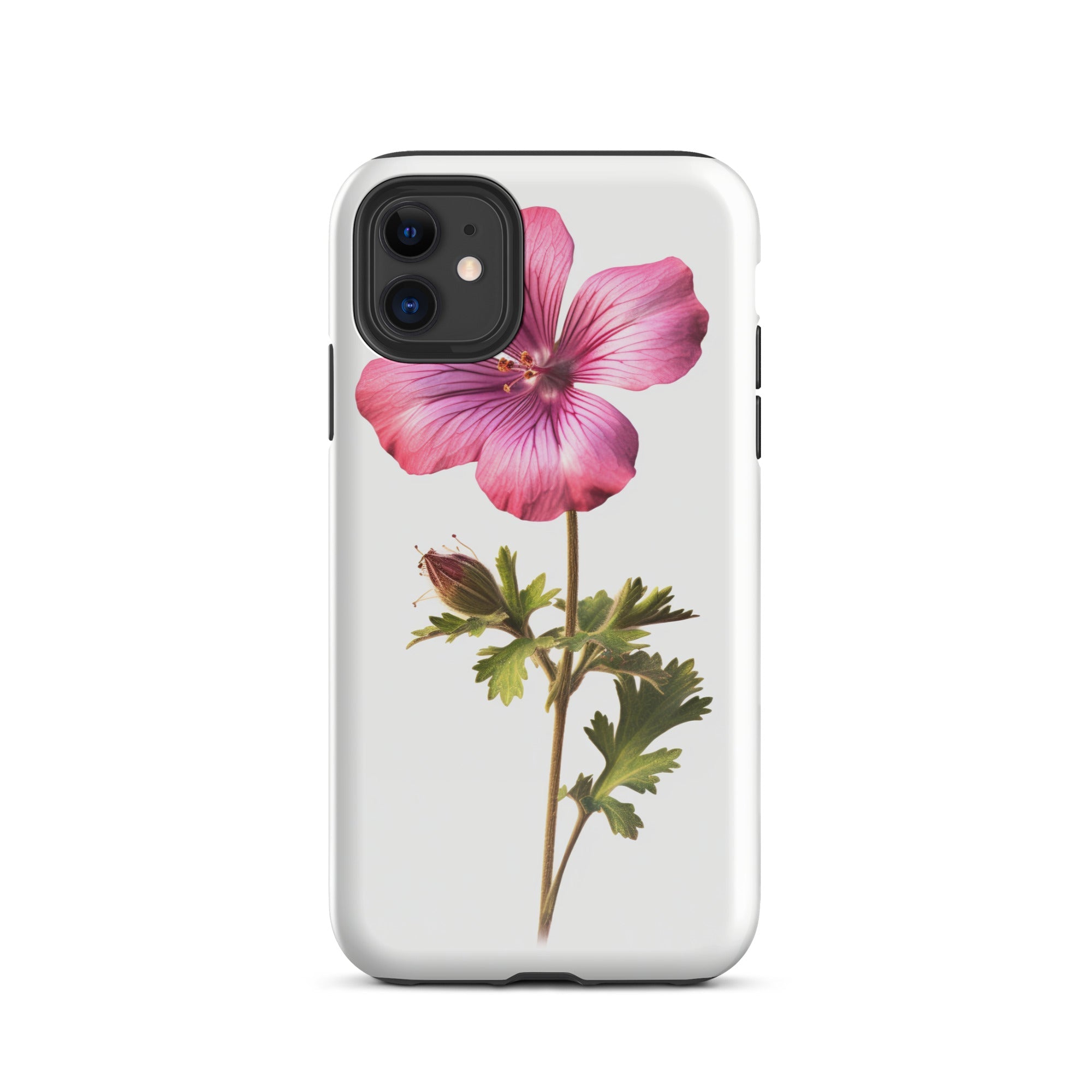Cranesbill Flower iPhone Case by Visual Verse - Image 1
