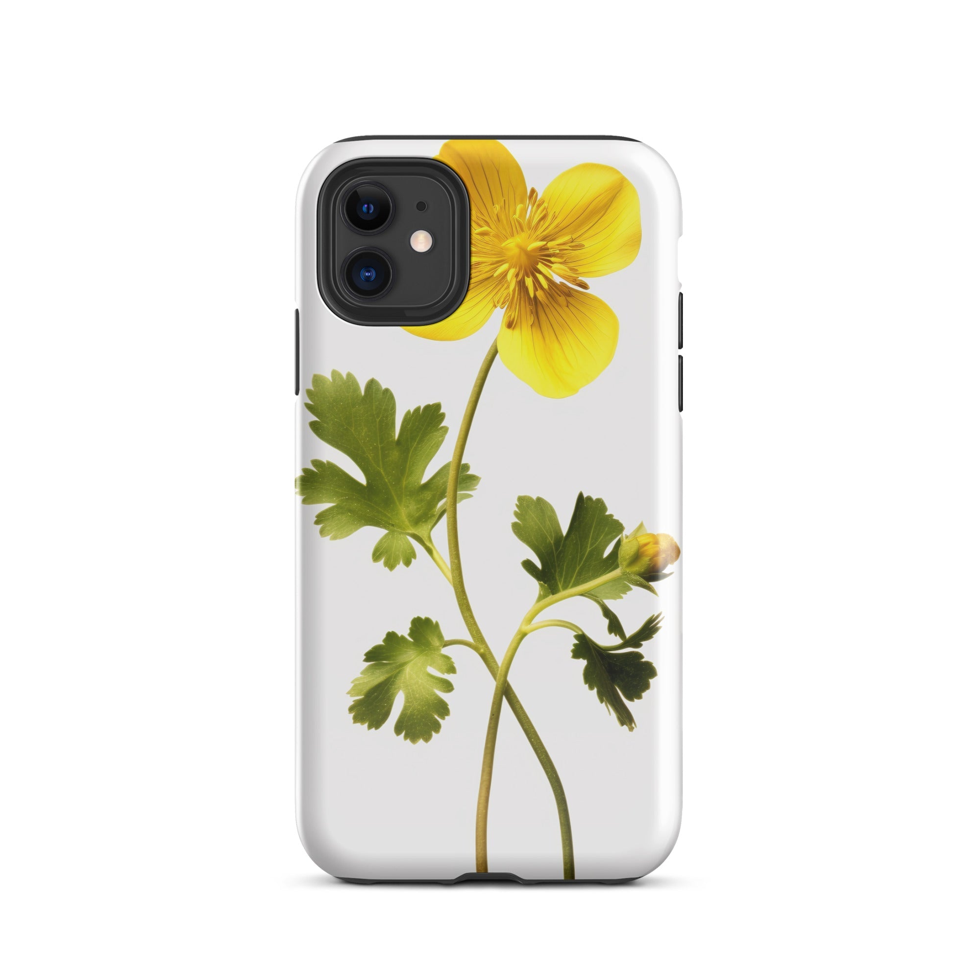 Creeping Buttercup Flower iPhone Case by Visual Verse - Image 1