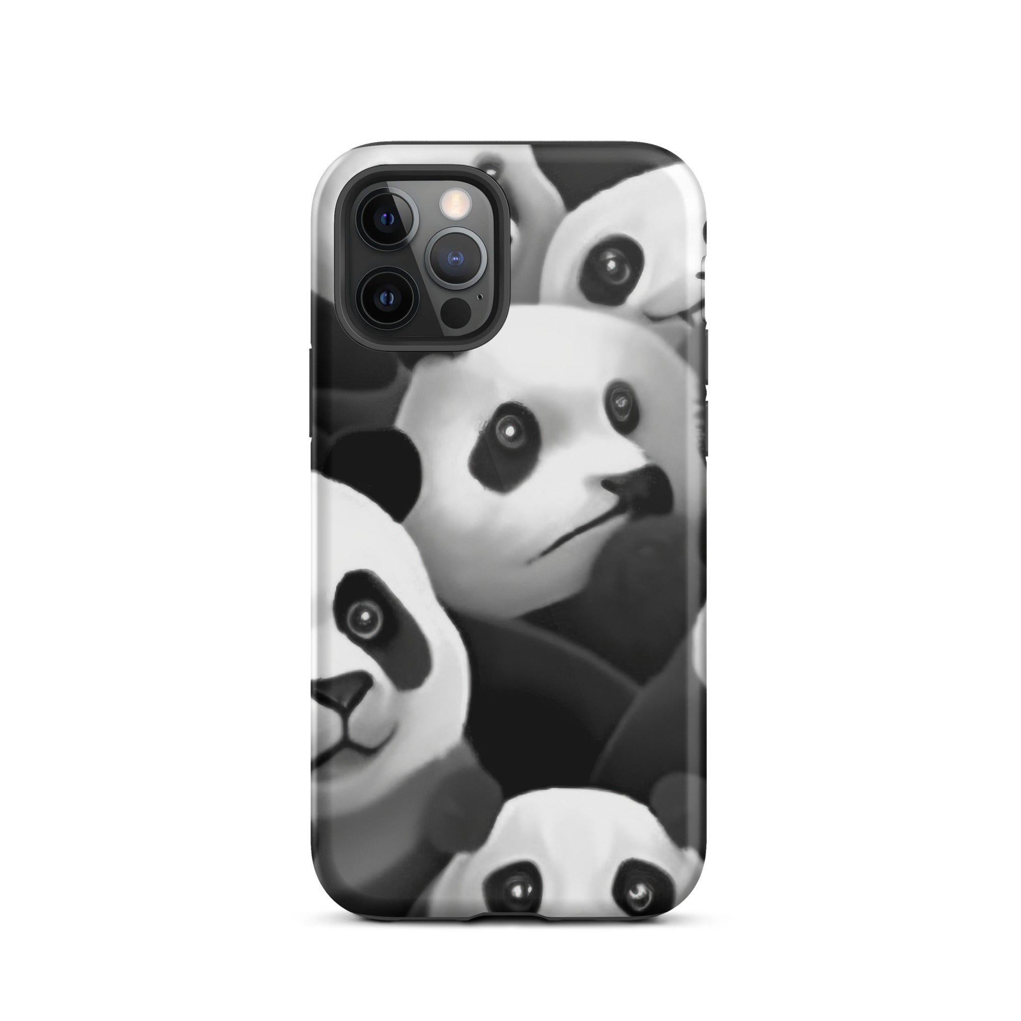 Cute & Playful Panda Faces iPhone Case by Visual Verse - Image 11